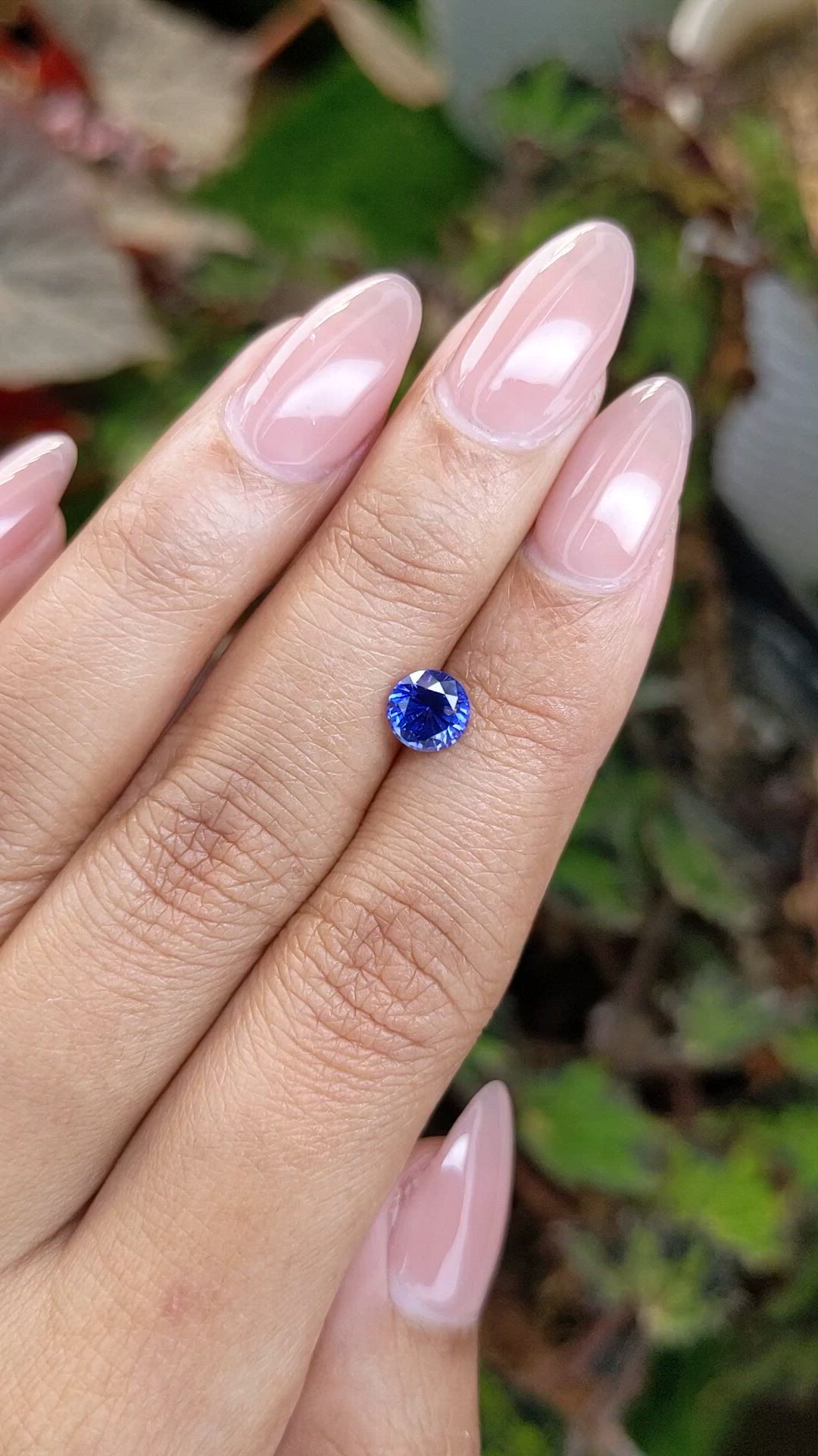 1.20 Ct. Blue Sapphire from Ceylon (Sri Lanka) Size Video