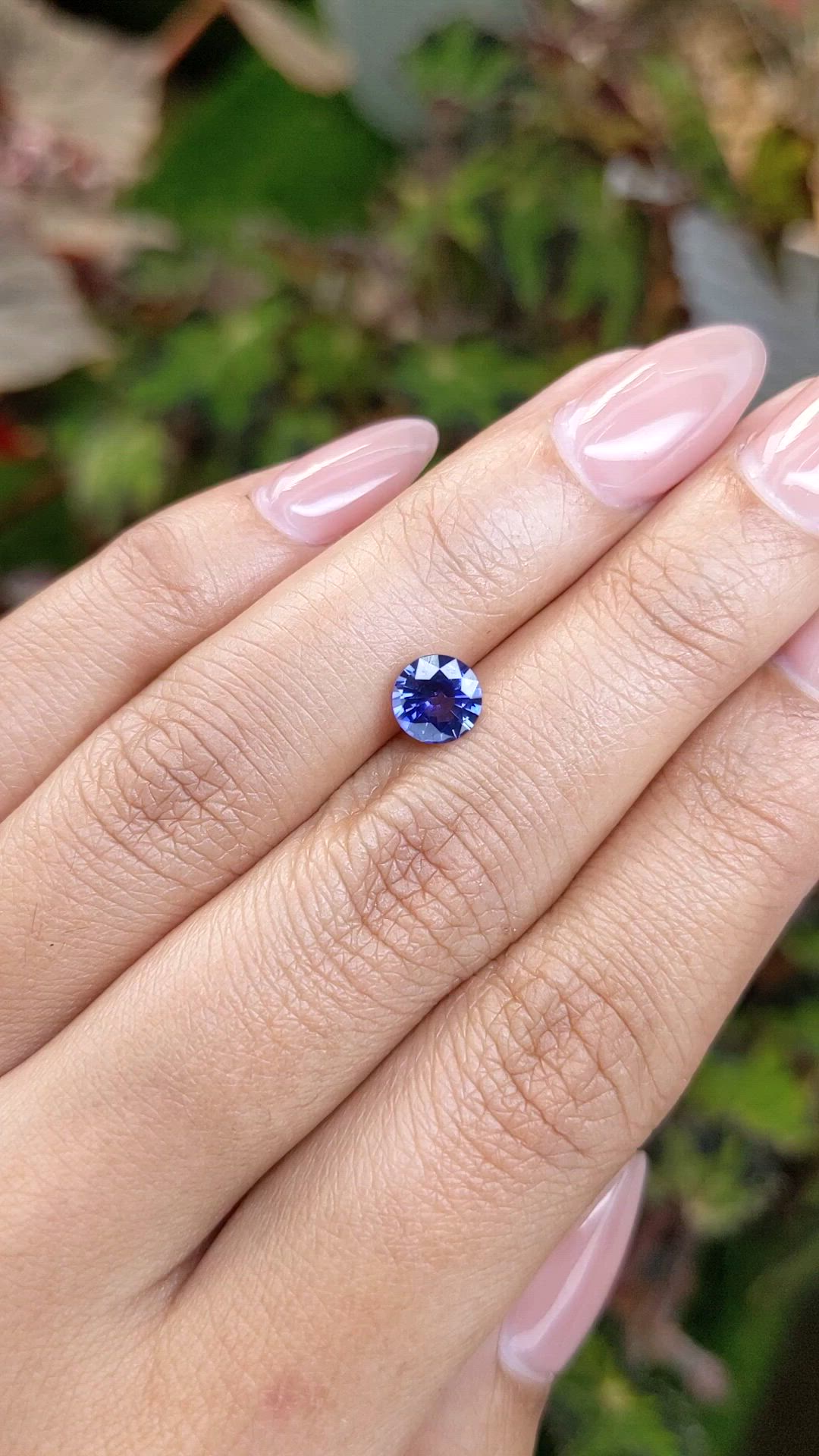 1.02 Ct. Blue Sapphire from Ceylon (Sri Lanka) Size Video
