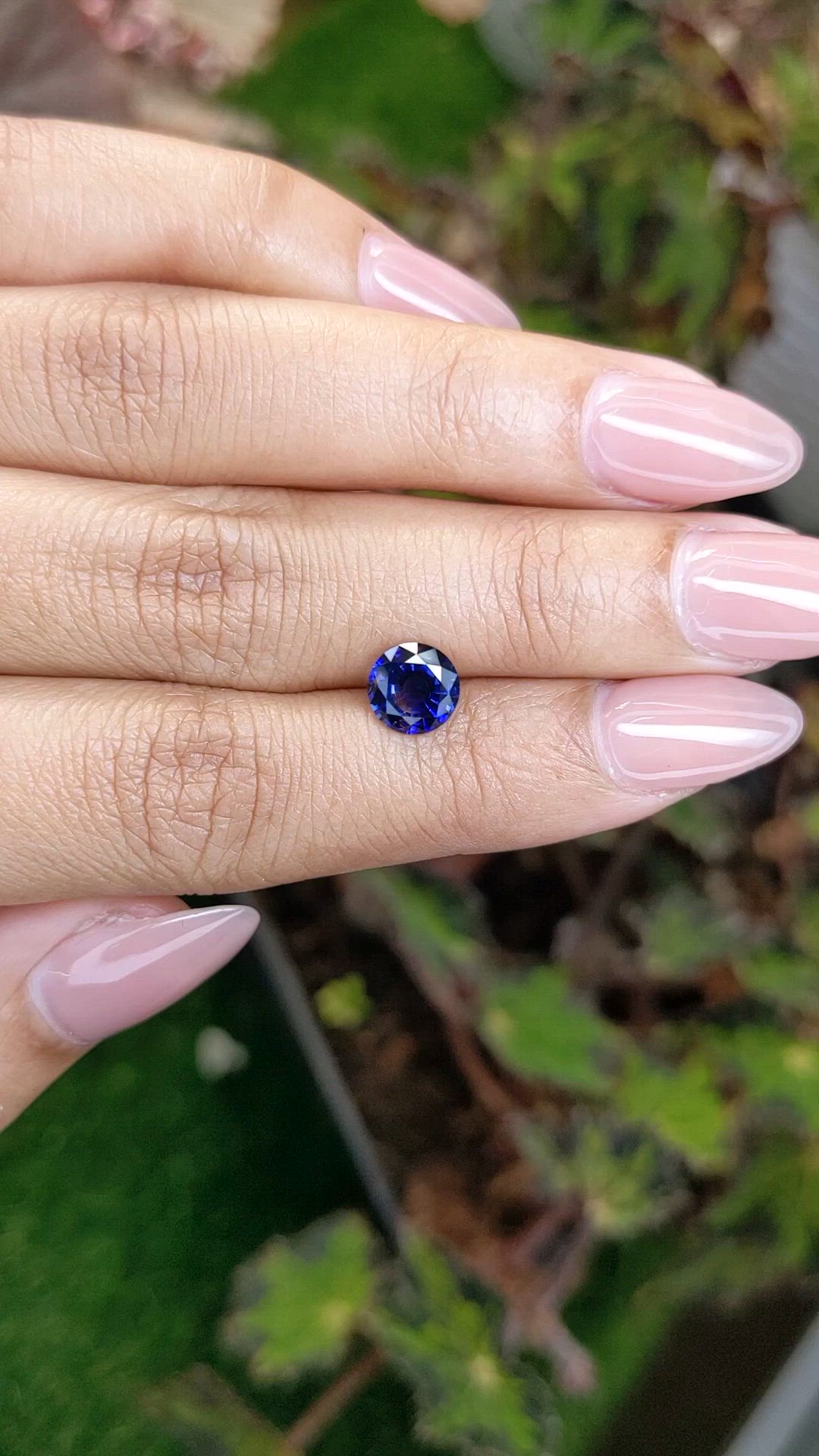 1.60 Ct. Blue Sapphire from Ceylon (Sri Lanka) Size Video