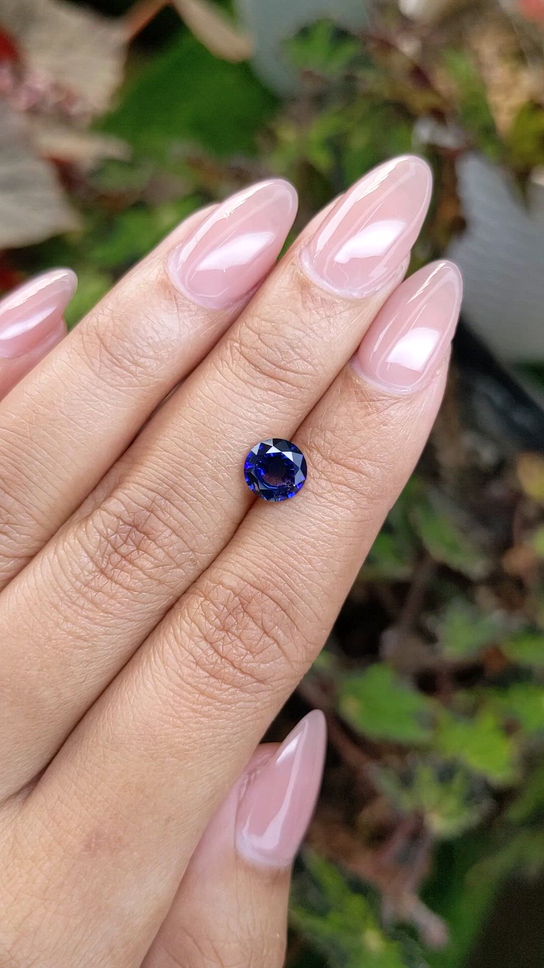 1.60 Ct. Blue Sapphire from Ceylon (Sri Lanka) Size Video