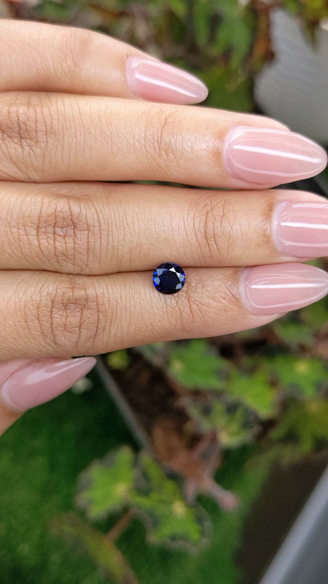 0.69 Ct. Blue Sapphire from Ceylon (Sri Lanka) Size Video