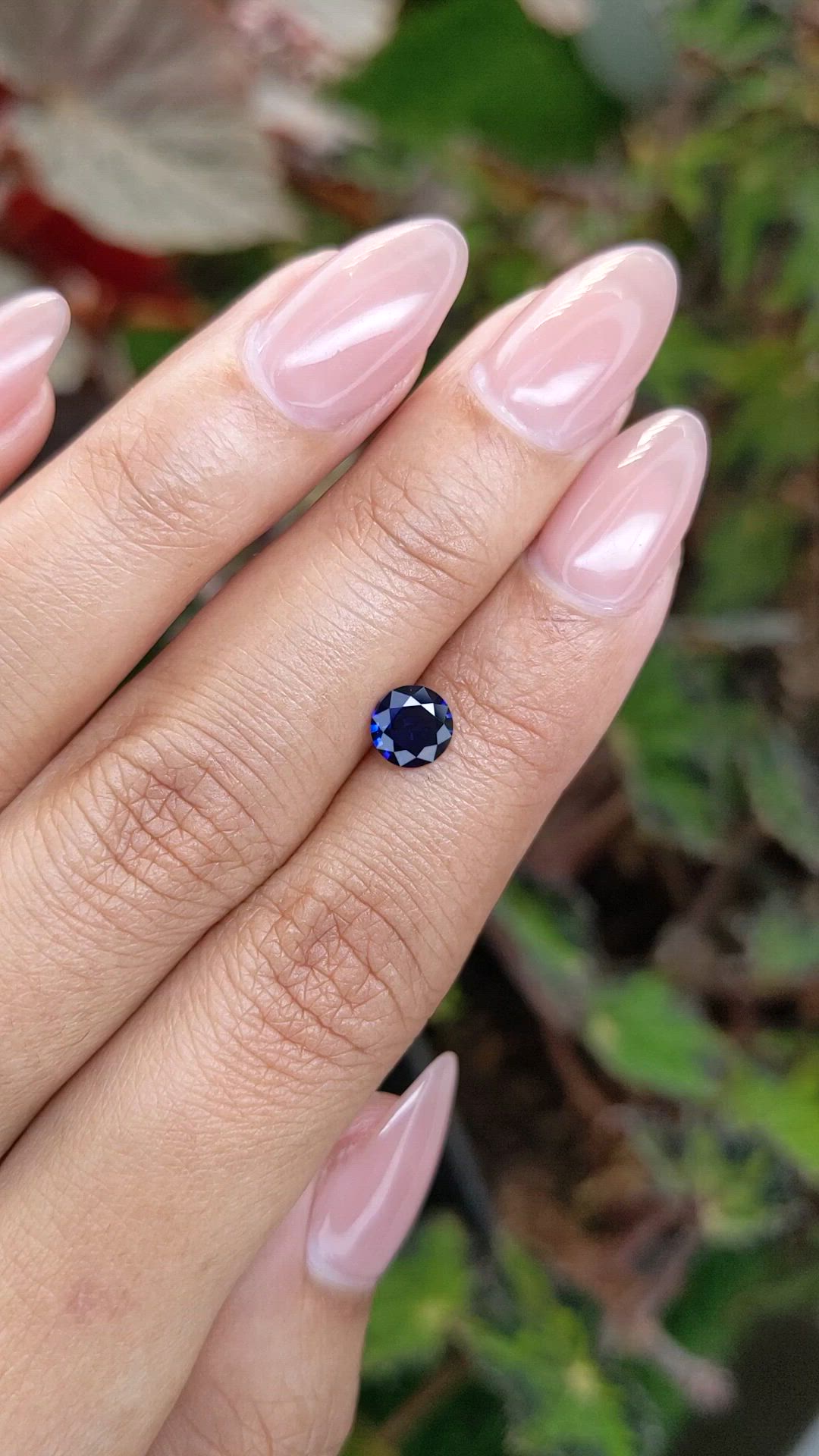 0.69 Ct. Blue Sapphire from Ceylon (Sri Lanka) Size Video