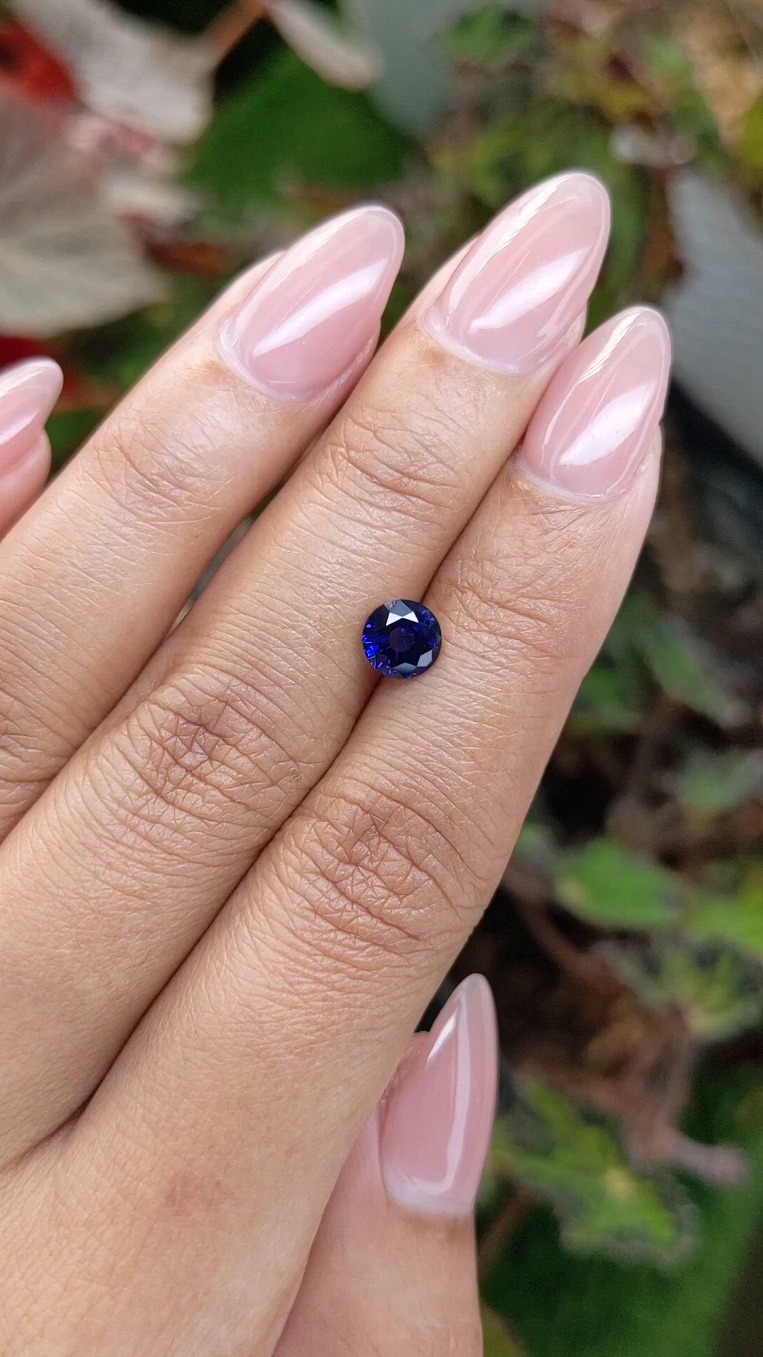 1.10 Ct. Blue Sapphire from Ceylon (Sri Lanka) Size Video