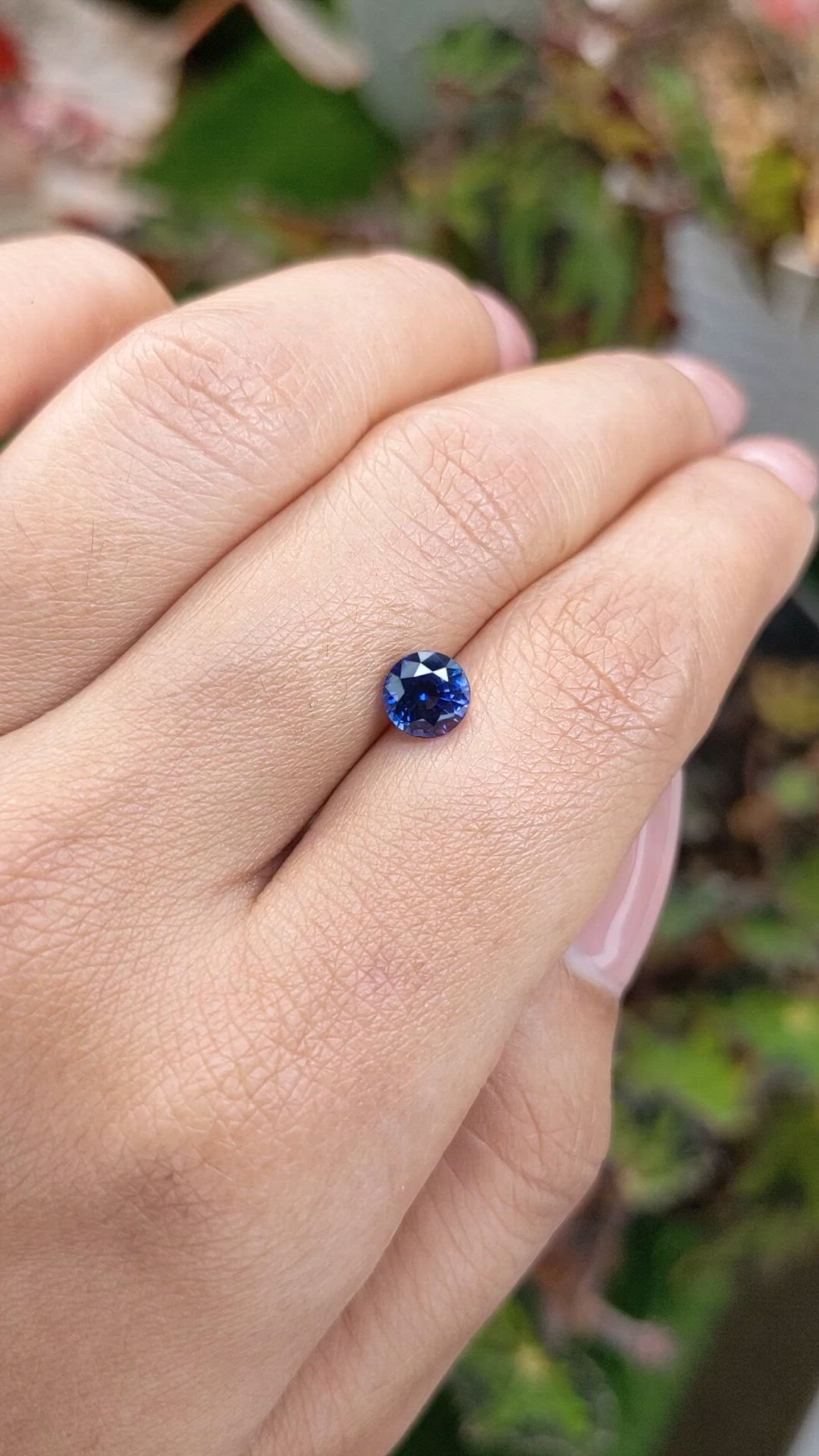 1.22 Ct. Blue Sapphire from Ceylon (Sri Lanka) Size Video