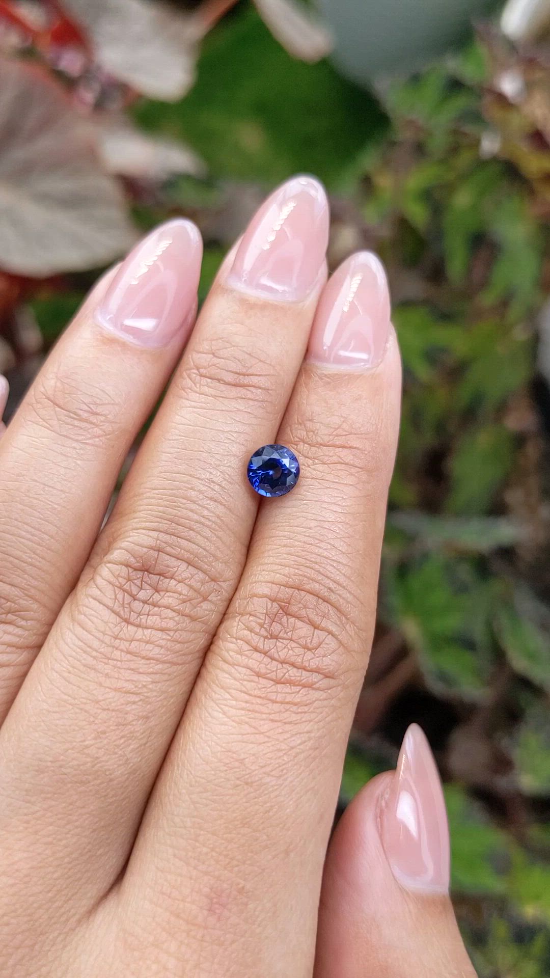 1.22 Ct. Blue Sapphire from Ceylon (Sri Lanka) Size Video