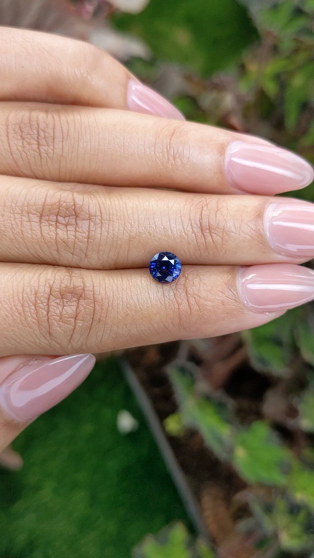 1.22 Ct. Blue Sapphire from Ceylon (Sri Lanka) Size Video