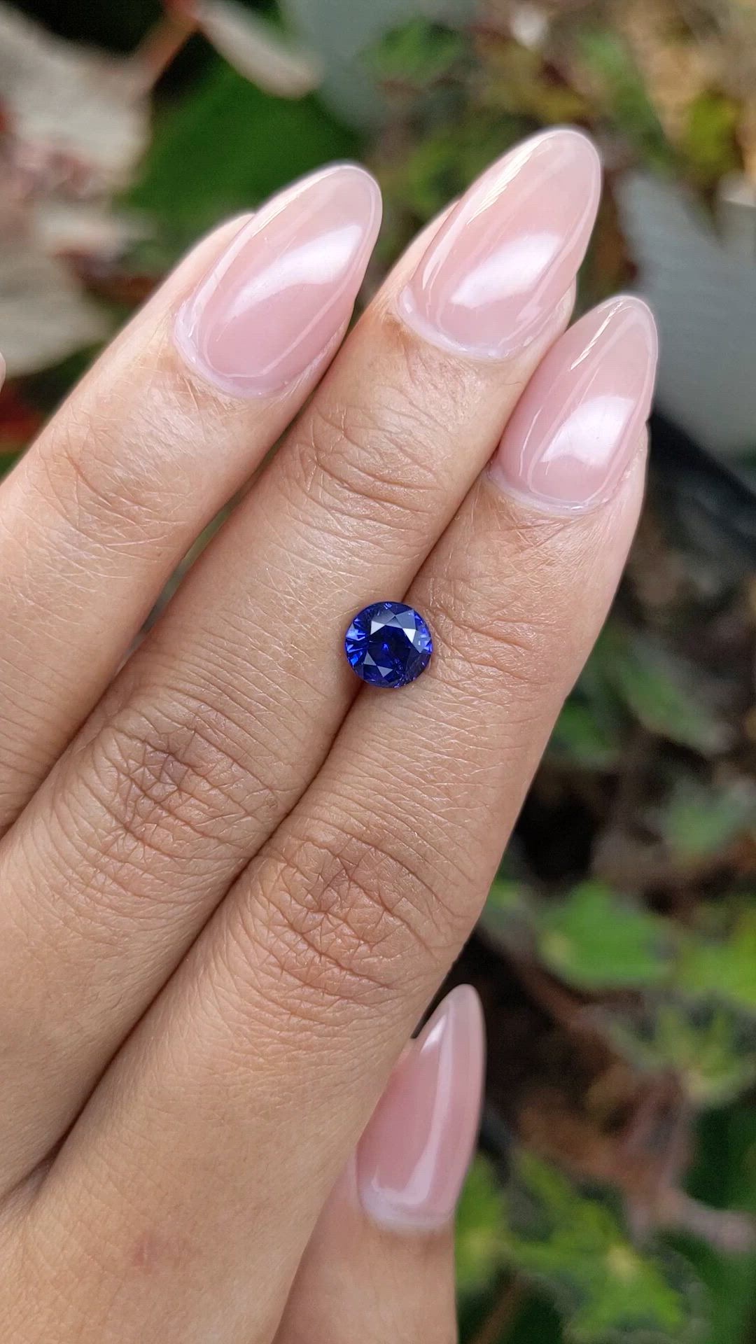 1.33 Ct. Blue Sapphire from Ceylon (Sri Lanka) Size Video