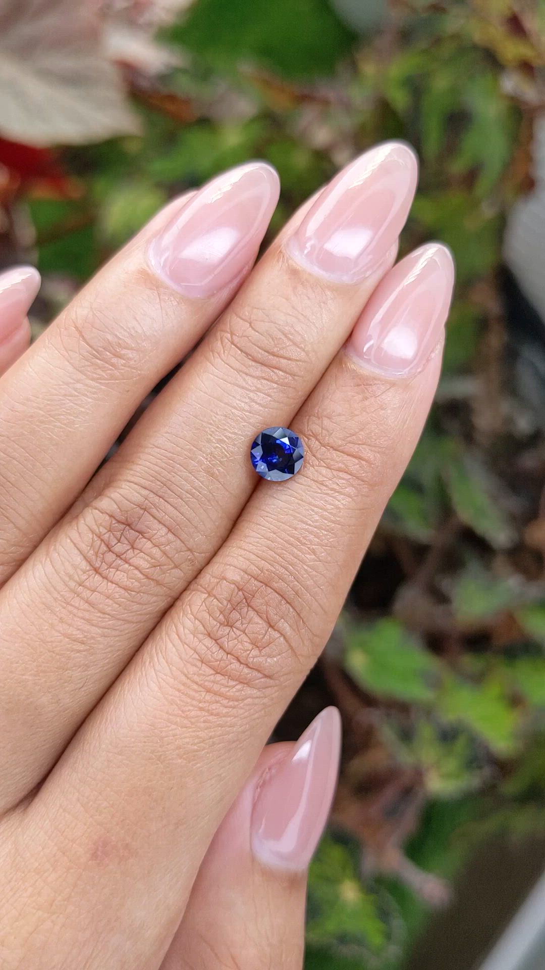 0.95 Ct. Blue Sapphire from Ceylon (Sri Lanka) Size Video