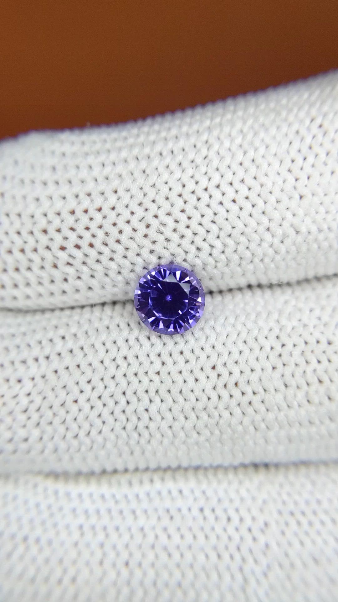 1.19 Ct. Bluish Purple Sapphire from Ceylon (Sri Lanka) Size Video