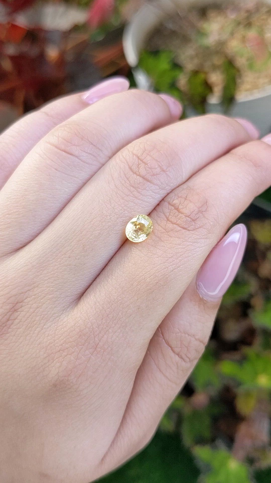 1.32 Ct. Yellow Sapphire from Ceylon (Sri Lanka) Size Video