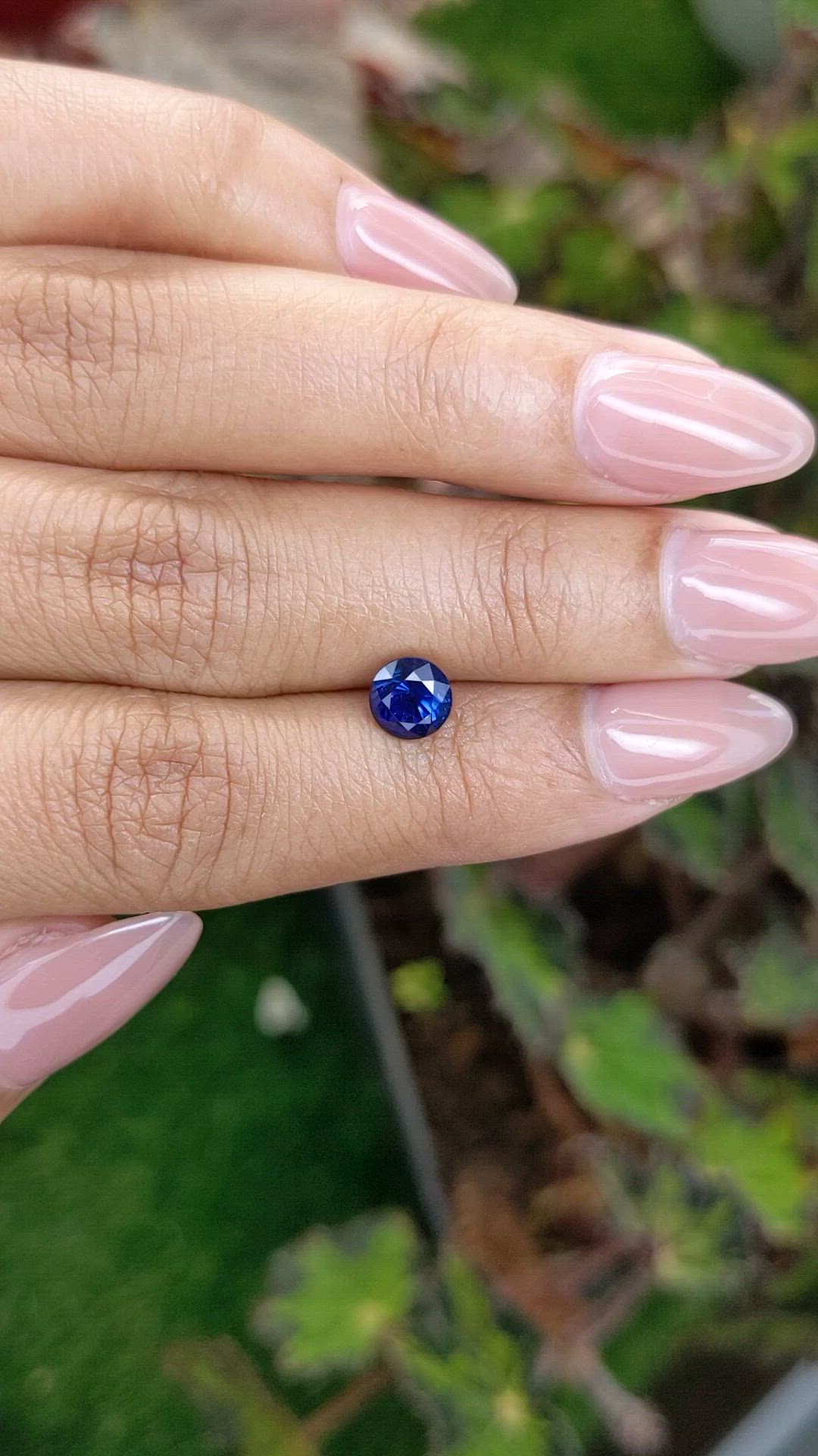 1.35 Ct. Blue Sapphire from Ceylon (Sri Lanka) Size Video