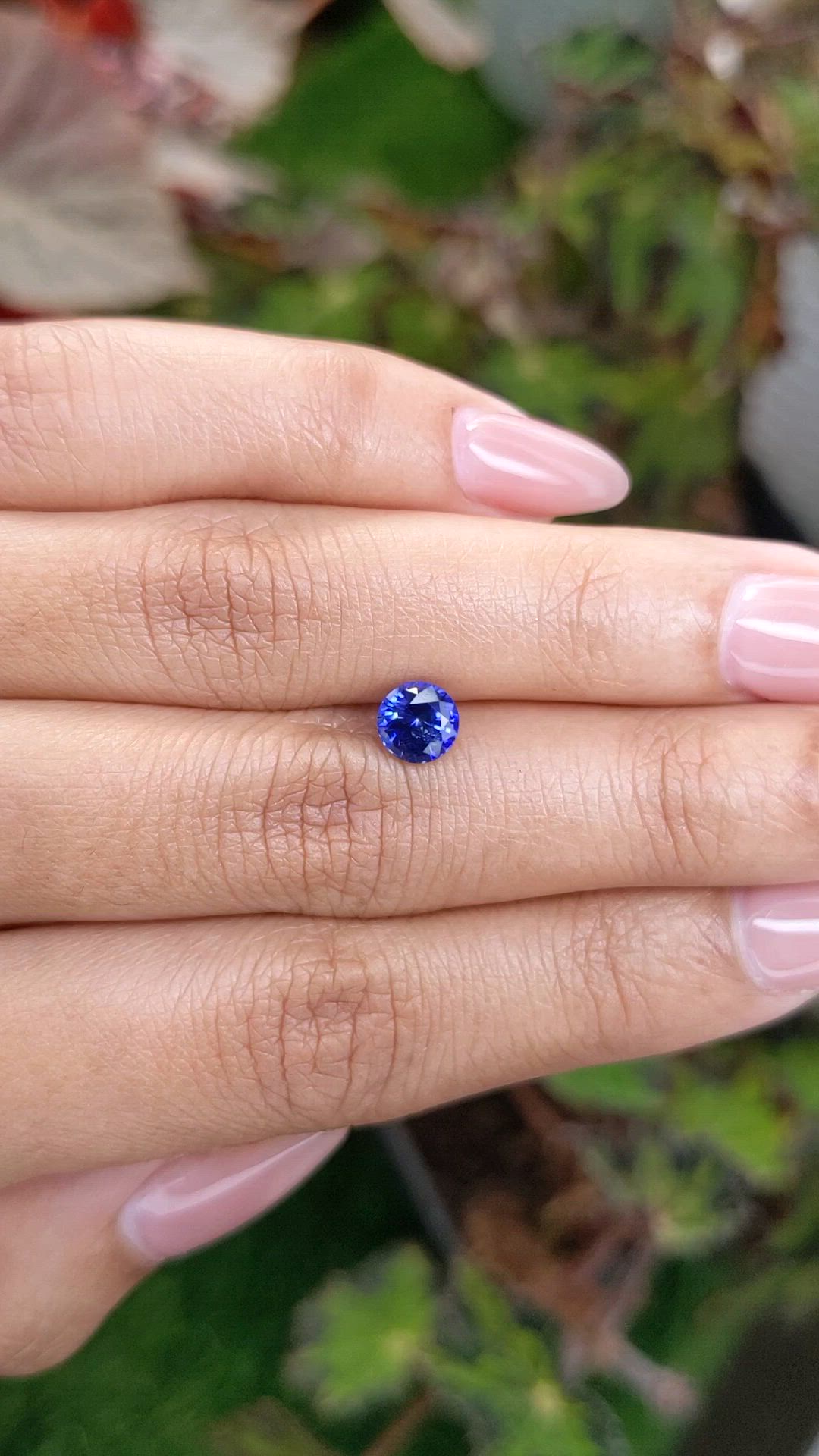 1.17 Ct. Blue Sapphire from Ceylon (Sri Lanka) Size Video