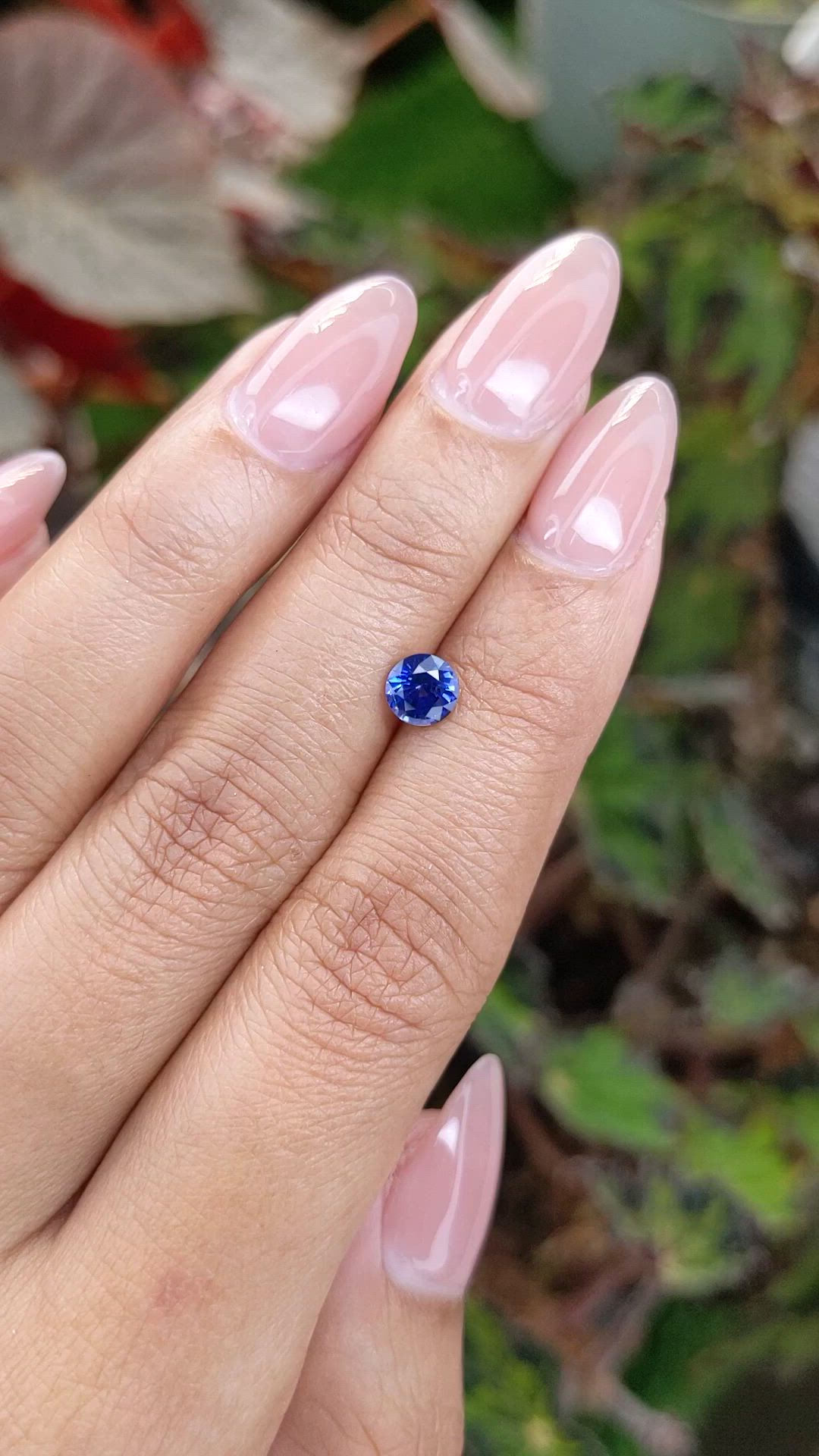 0.77 Ct. Blue Sapphire from Ceylon (Sri Lanka) Size Video