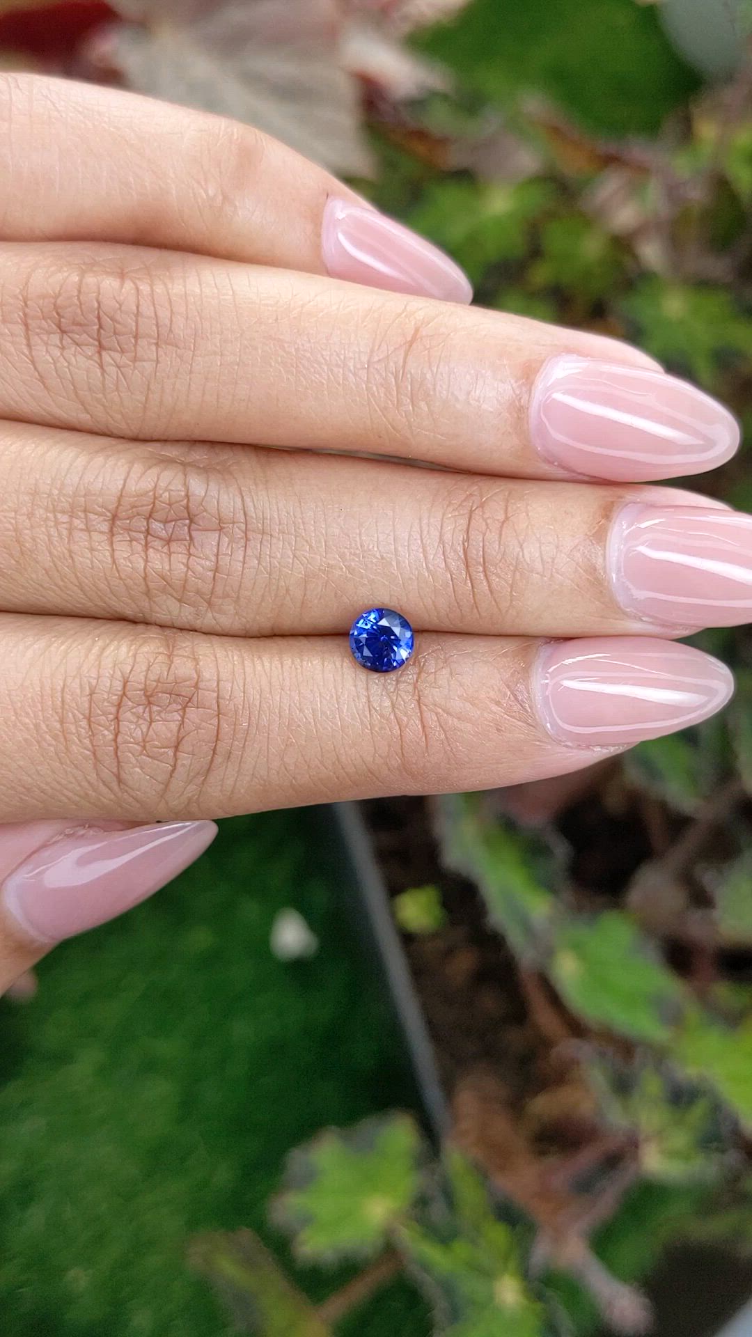 0.77 Ct. Blue Sapphire from Ceylon (Sri Lanka) Size Video