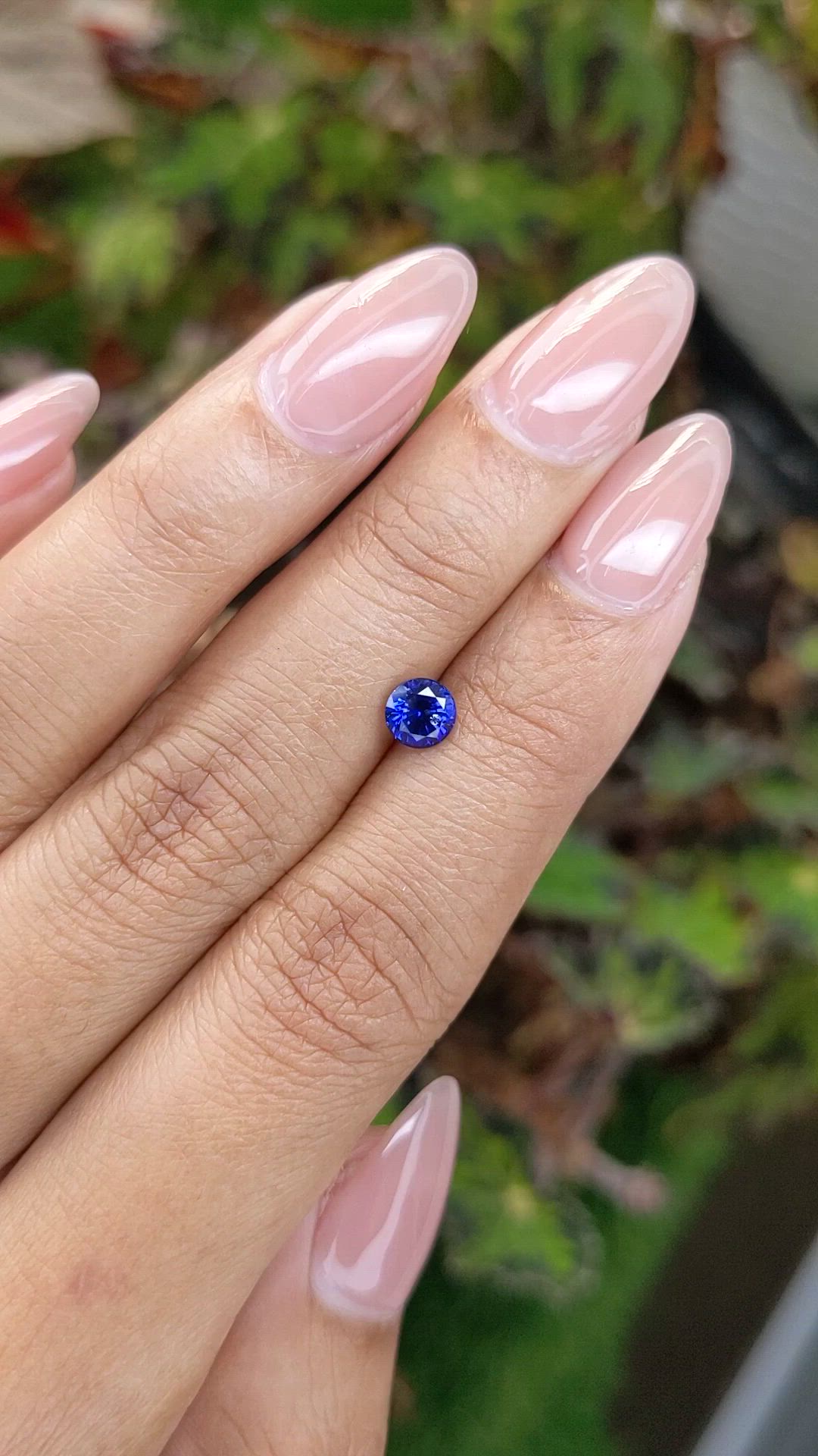 0.75 Ct. Blue Sapphire from Ceylon (Sri Lanka) Size Video