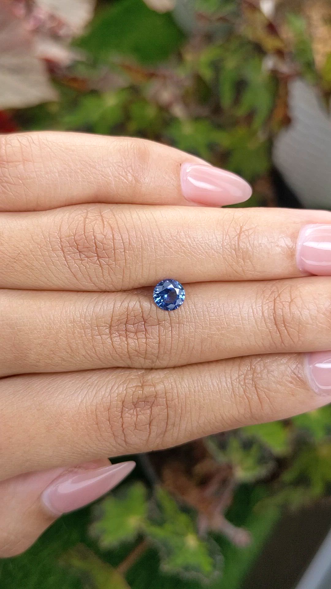 0.71 Ct. Blue Sapphire from Ceylon (Sri Lanka) Size Video