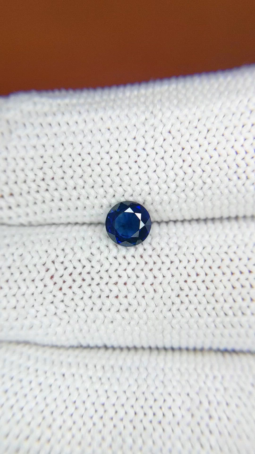 0.64 Ct. Blue Sapphire from Ceylon (Sri Lanka) Size Video