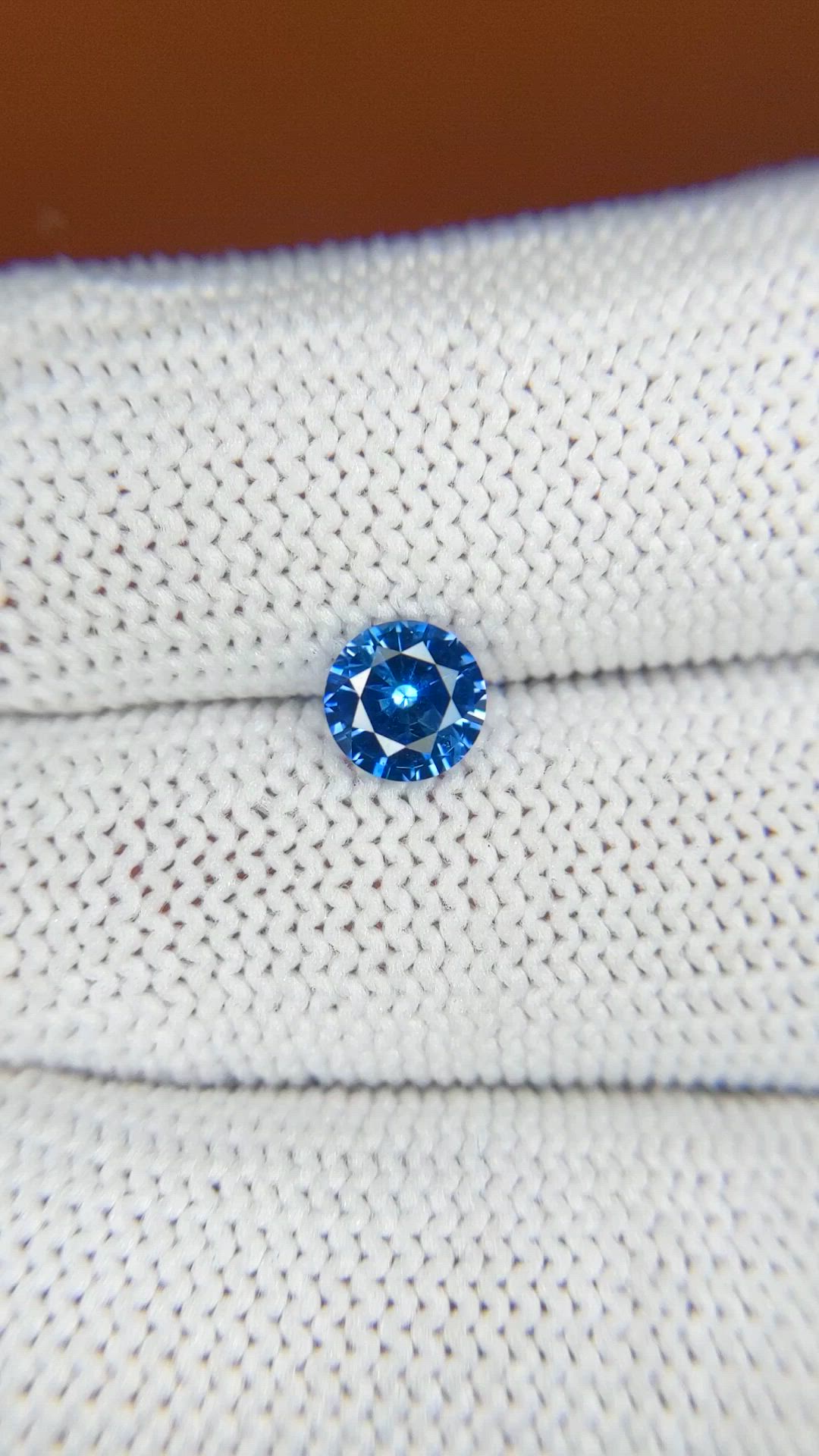 0.81 Ct. Blue Sapphire from Ceylon (Sri Lanka) Size Video