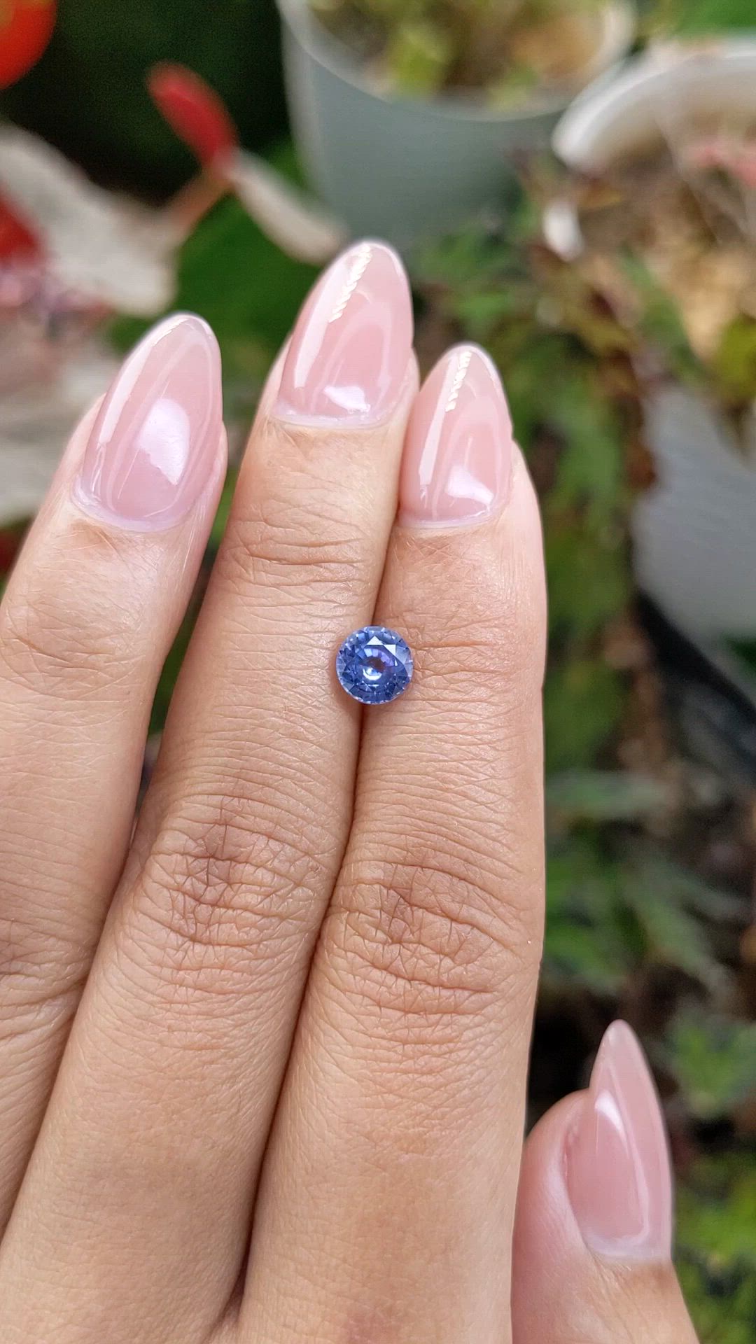 1.06 Ct. Blue Sapphire from Ceylon (Sri Lanka) Size Video