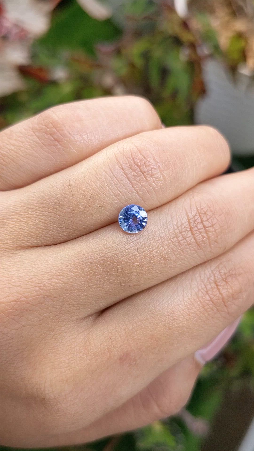 1.06 Ct. Blue Sapphire from Ceylon (Sri Lanka) Size Video