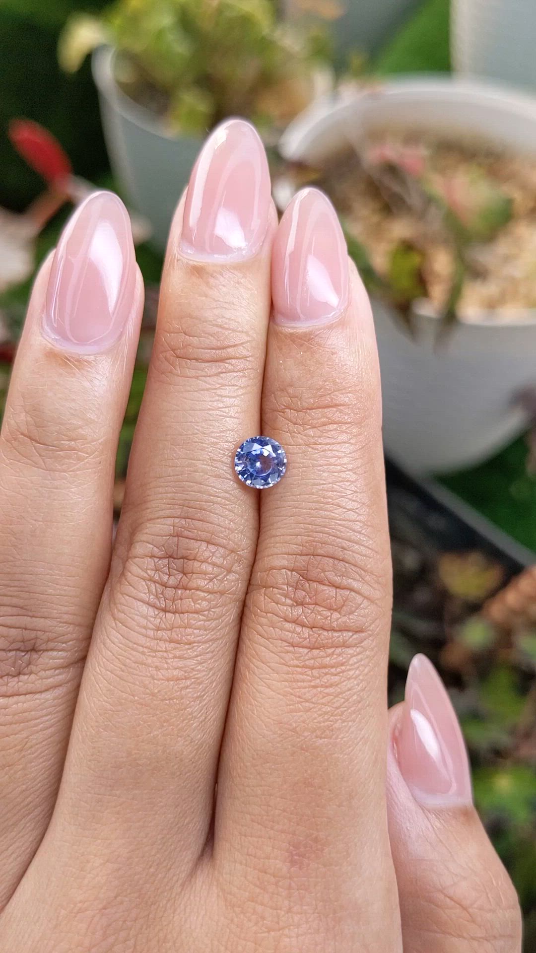 0.95 Ct. Blue Sapphire from Ceylon (Sri Lanka) Size Video