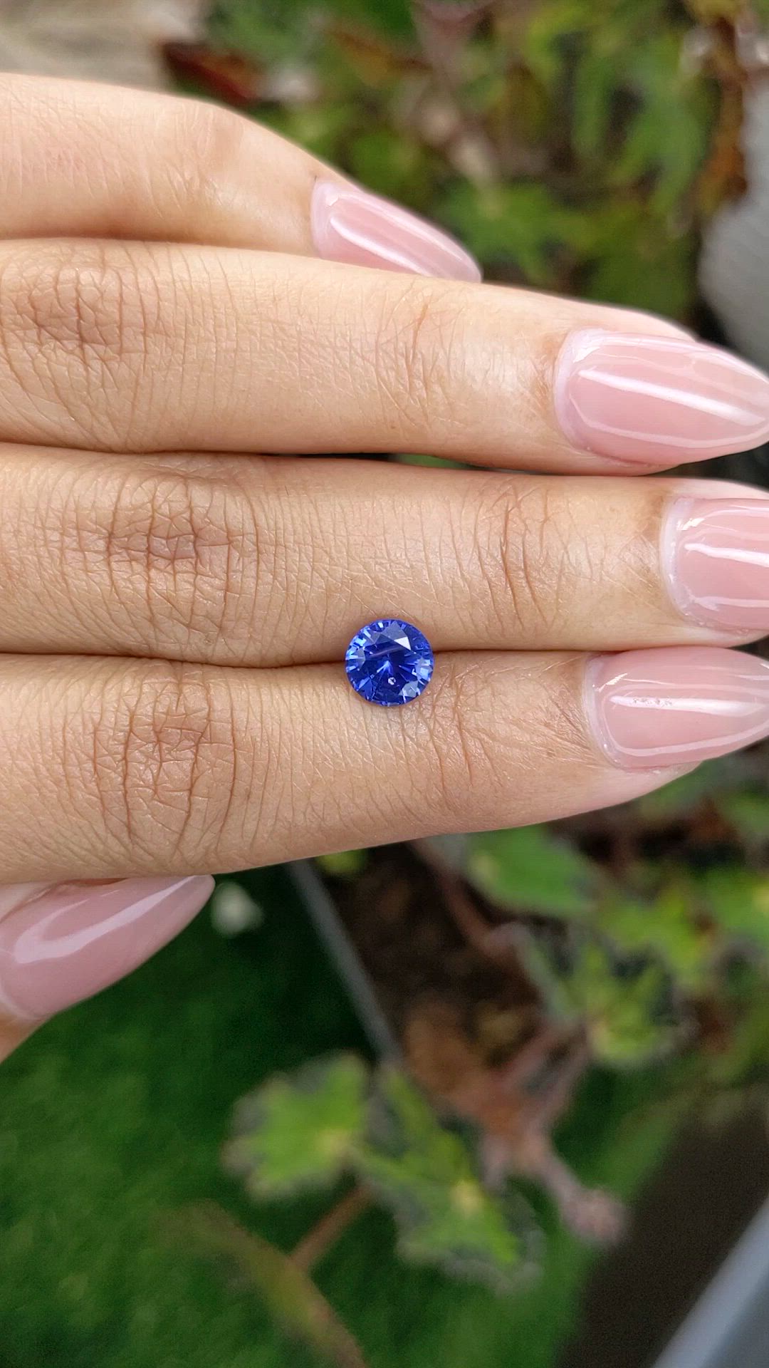 1.32 Ct. Blue Sapphire from Ceylon (Sri Lanka) Size Video