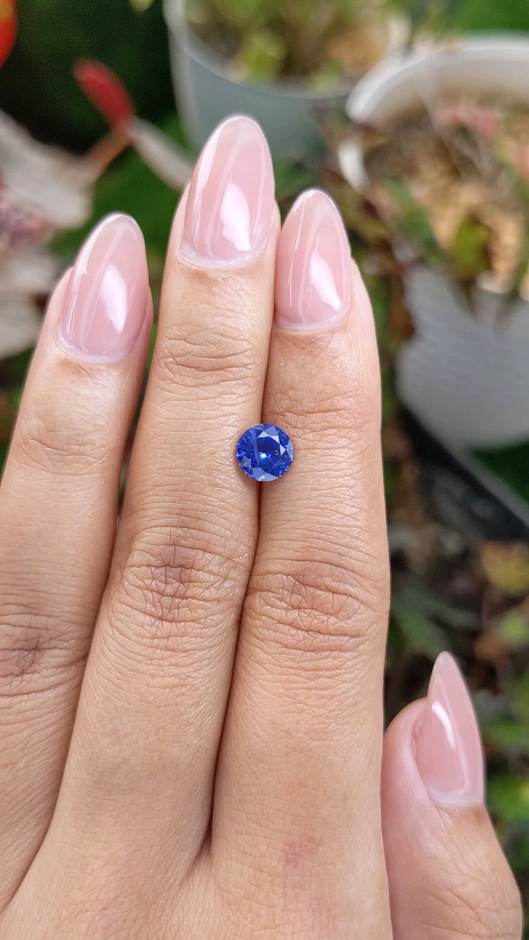 1.32 Ct. Blue Sapphire from Ceylon (Sri Lanka) Size Video