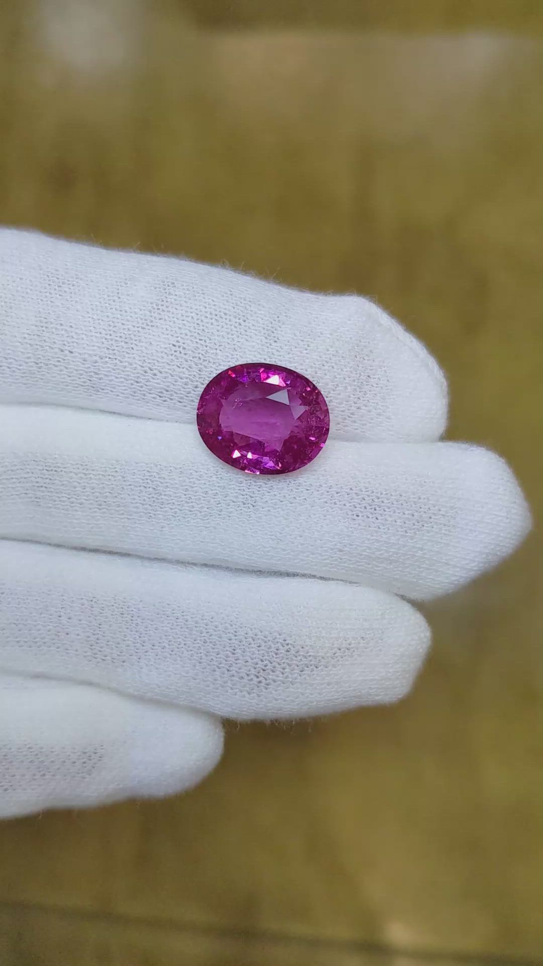 6.49 Ct. Pink Sapphire from Madagascar Size Video