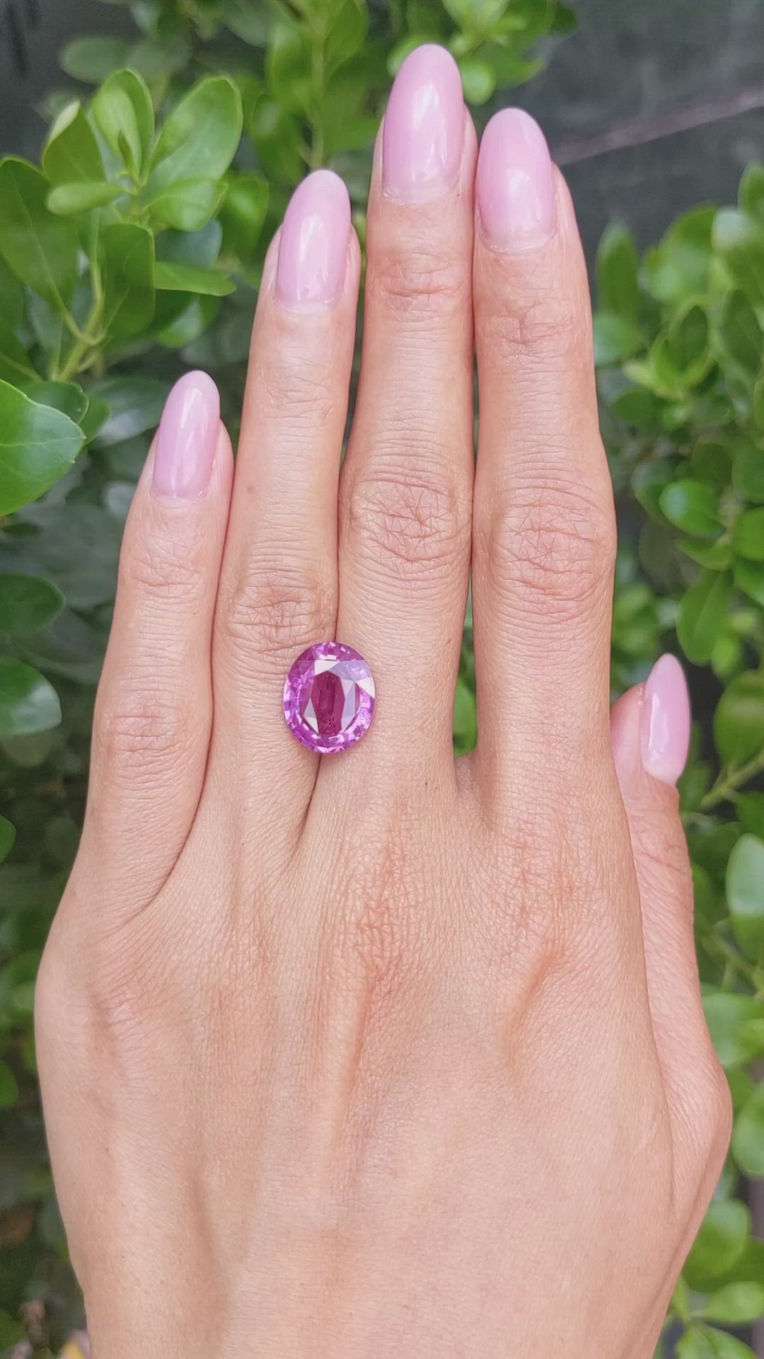 6.49 Ct. Pink Sapphire from Madagascar Size Video