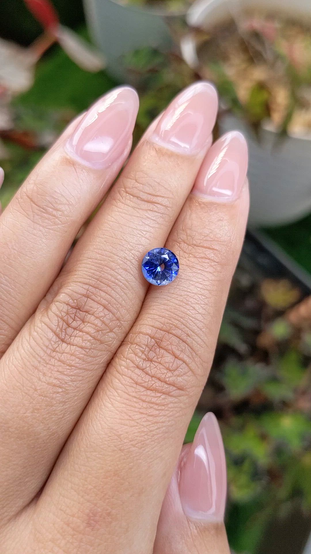 1.56 Ct. Blue Sapphire from Ceylon (Sri Lanka) Size Video