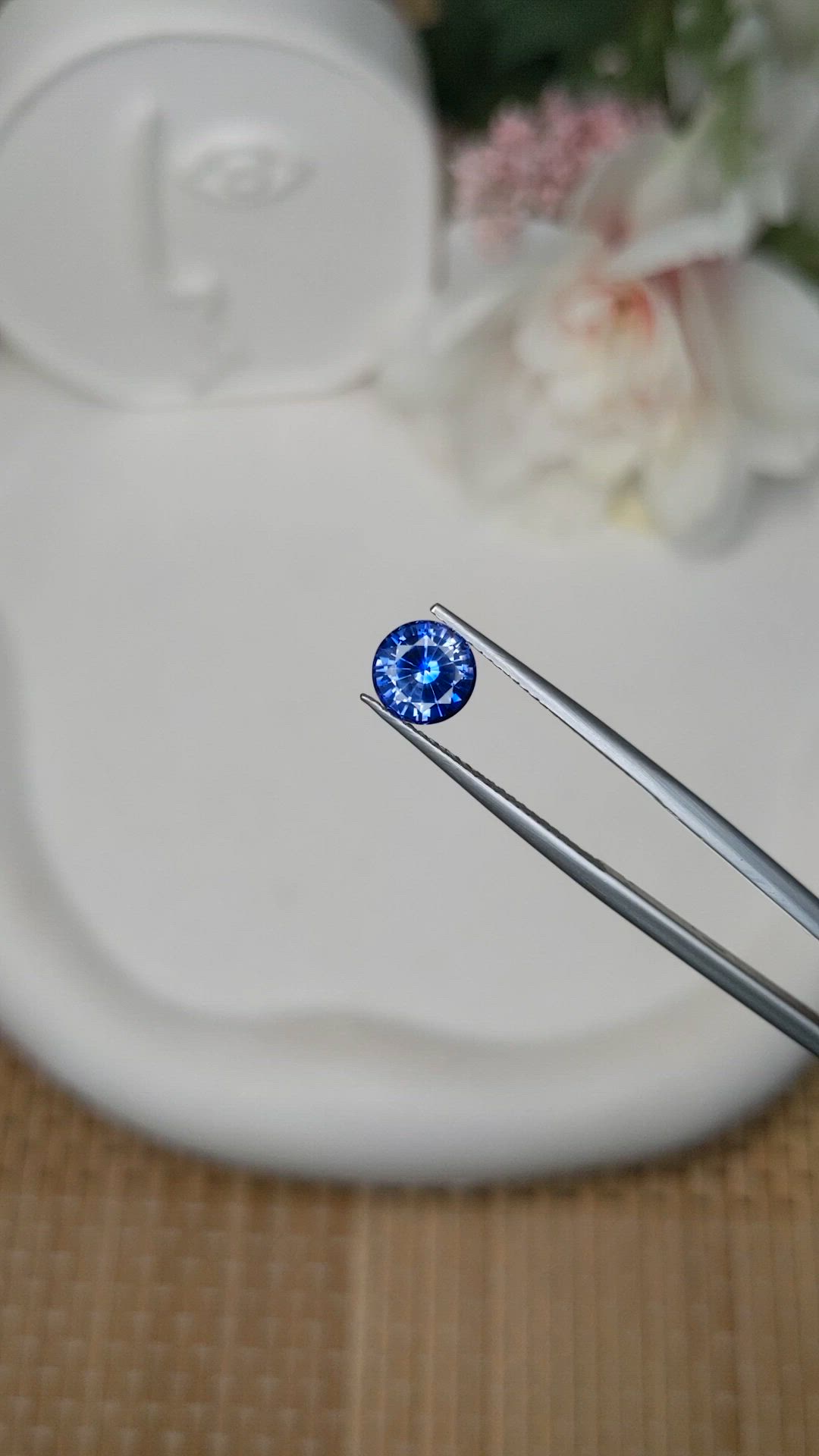 1.56 Ct. Blue Sapphire from Ceylon (Sri Lanka) Size Video