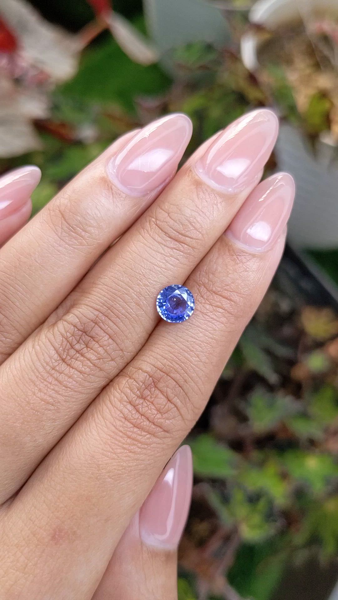 1.25 Ct. Blue Sapphire from Ceylon (Sri Lanka) Size Video