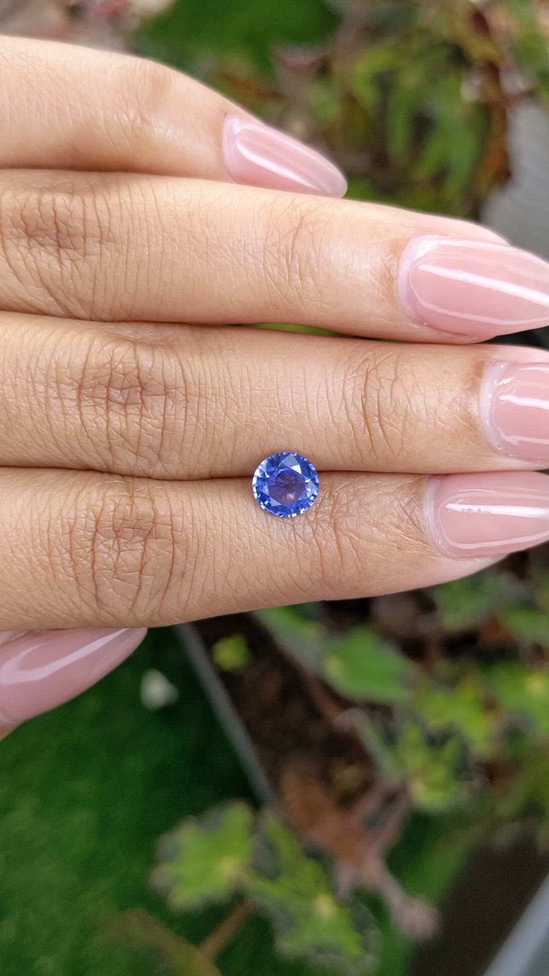 1.25 Ct. Blue Sapphire from Ceylon (Sri Lanka) Size Video
