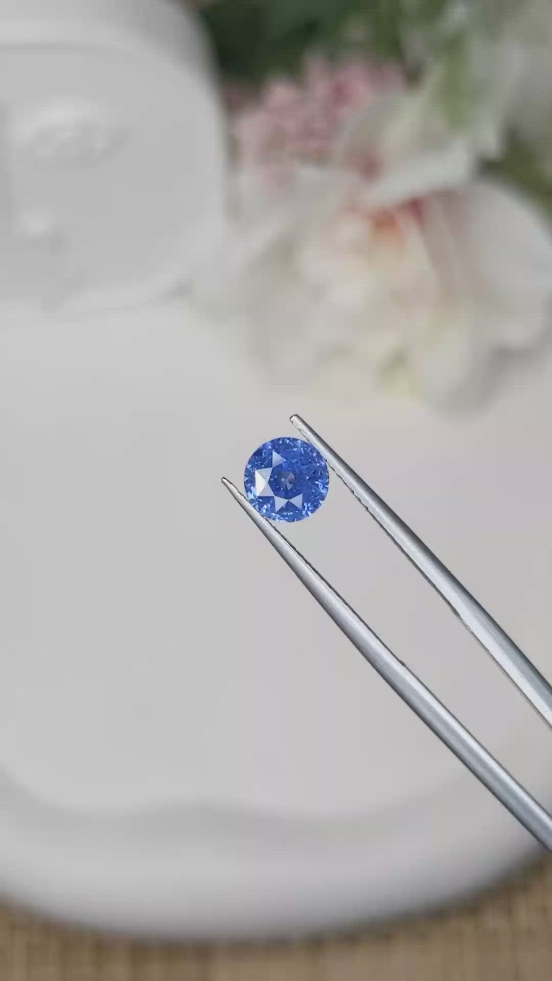 1.65 Ct. Blue Sapphire from Ceylon (Sri Lanka) Size Video