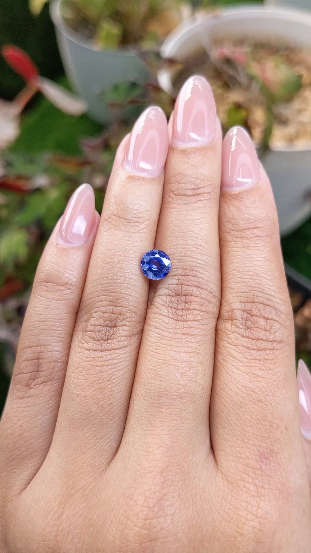 1.40 Ct. Blue Sapphire from Ceylon (Sri Lanka) Size Video