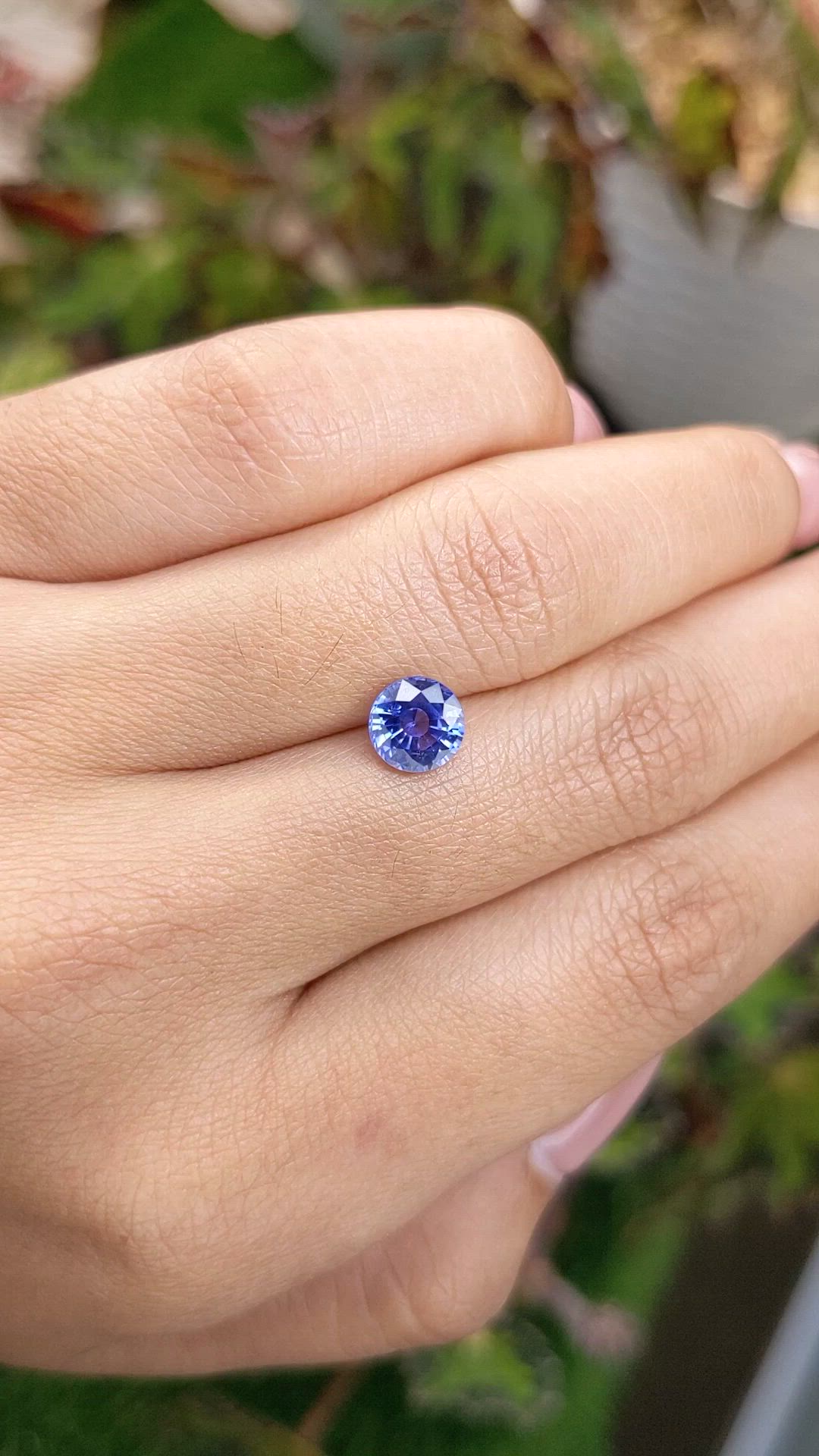 1.40 Ct. Blue Sapphire from Ceylon (Sri Lanka) Size Video