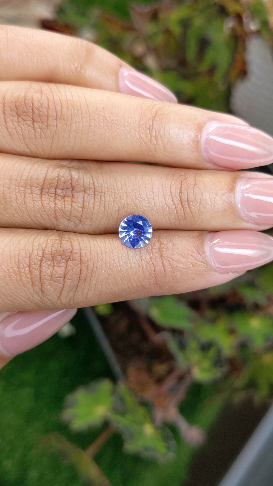 1.31 Ct. Blue Sapphire from Ceylon (Sri Lanka) Size Video