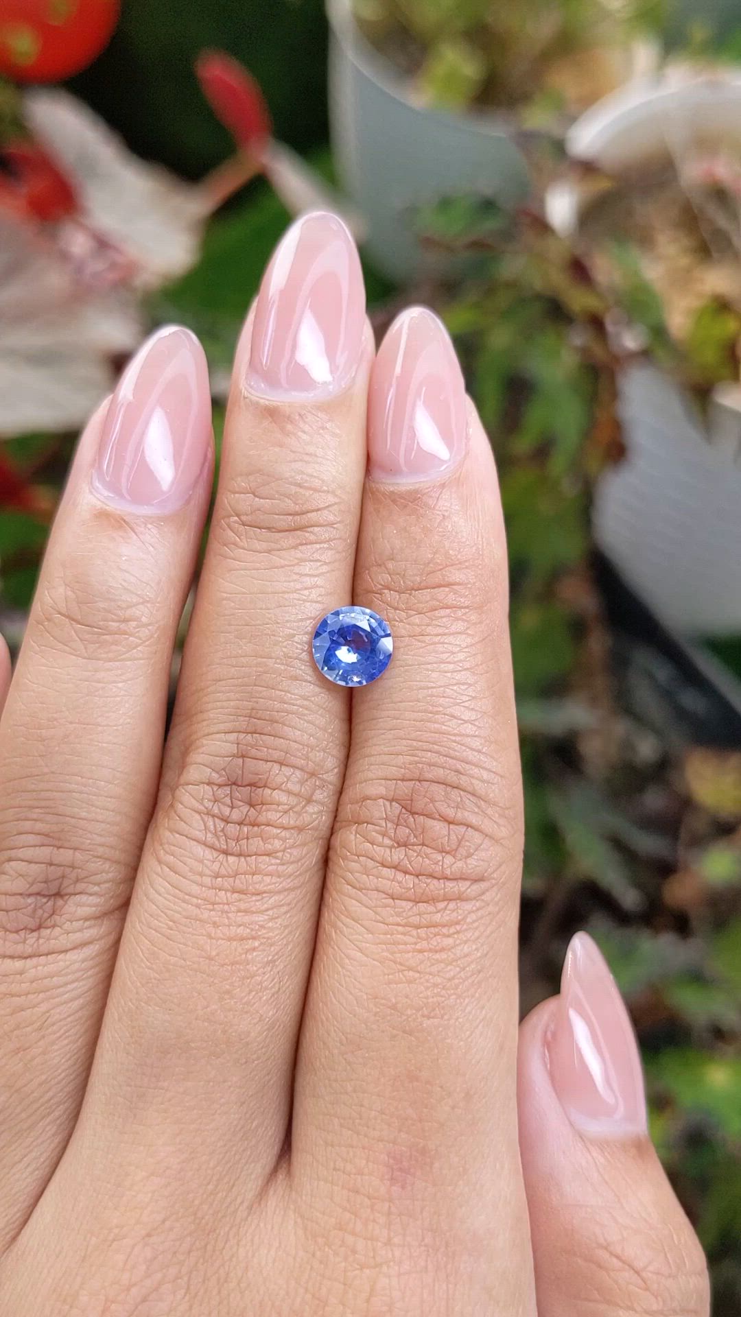 1.31 Ct. Blue Sapphire from Ceylon (Sri Lanka) Size Video