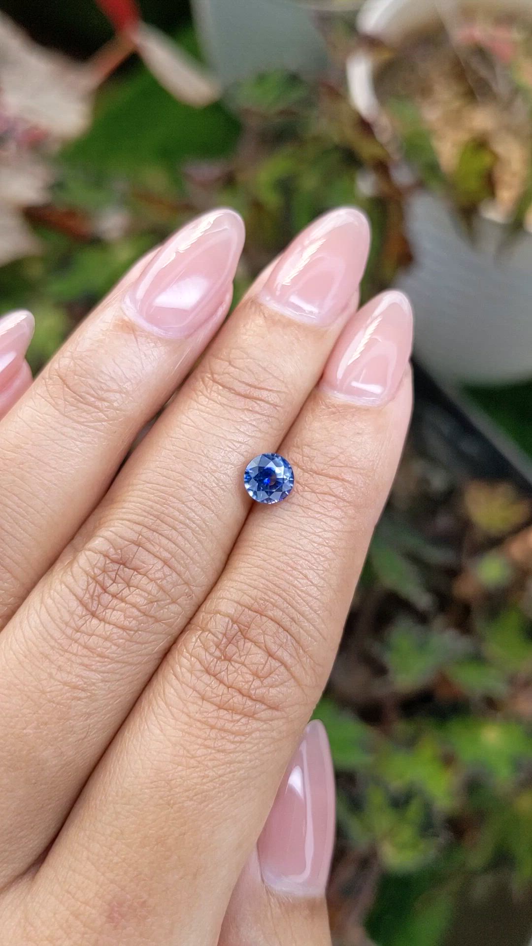 1.13 Ct. Blue Sapphire from Ceylon (Sri Lanka) Size Video