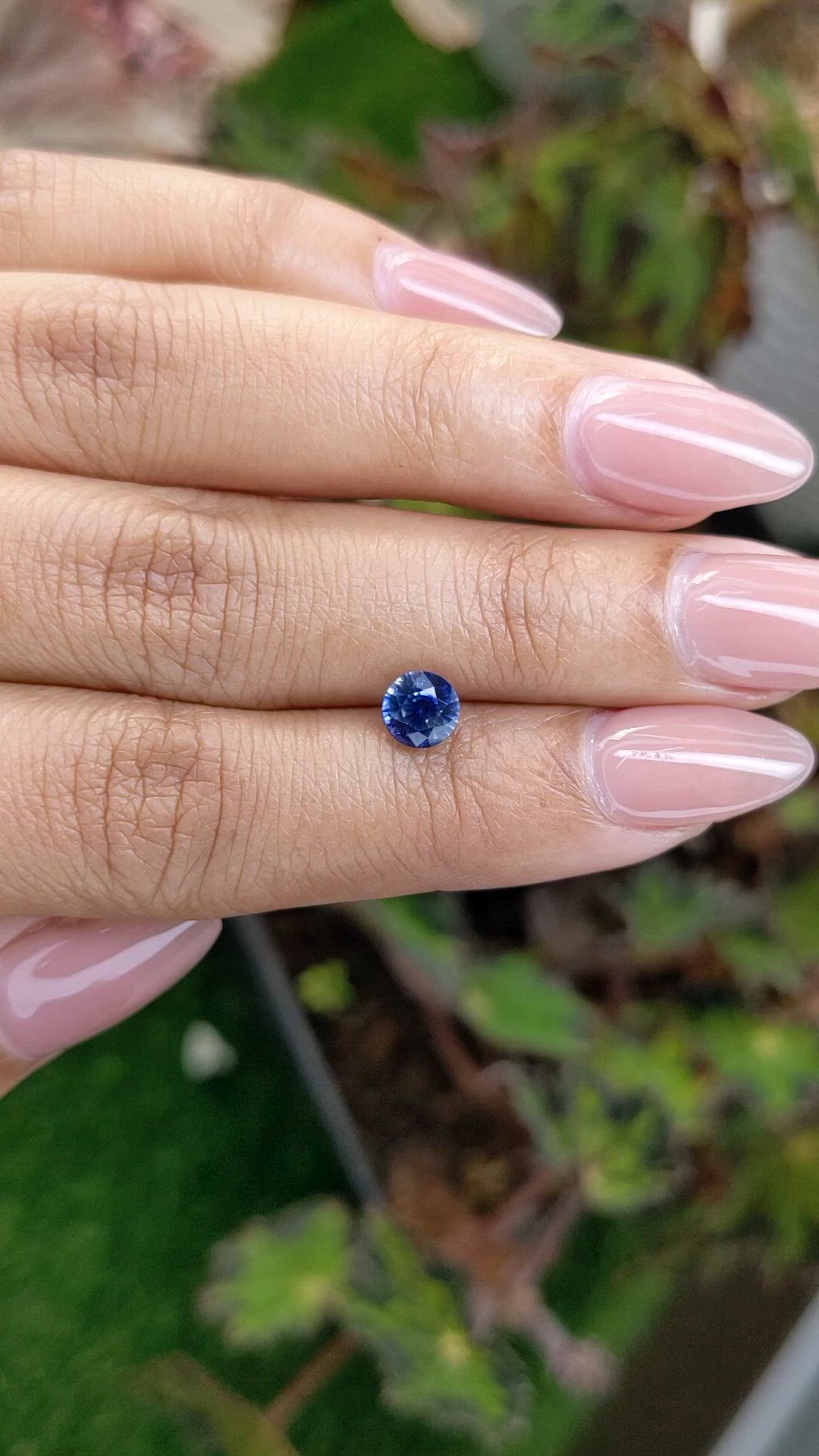 1.13 Ct. Blue Sapphire from Ceylon (Sri Lanka) Size Video