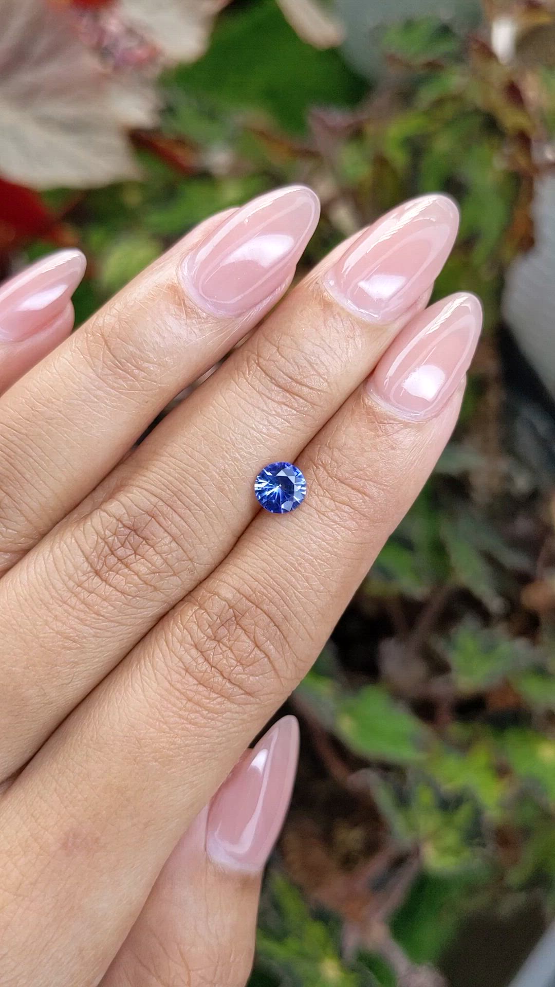 0.83 Ct. Blue Sapphire from Ceylon (Sri Lanka) Size Video