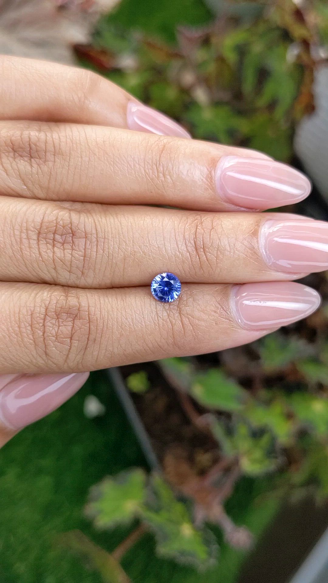0.79 Ct. Blue Sapphire from Ceylon (Sri Lanka) Size Video