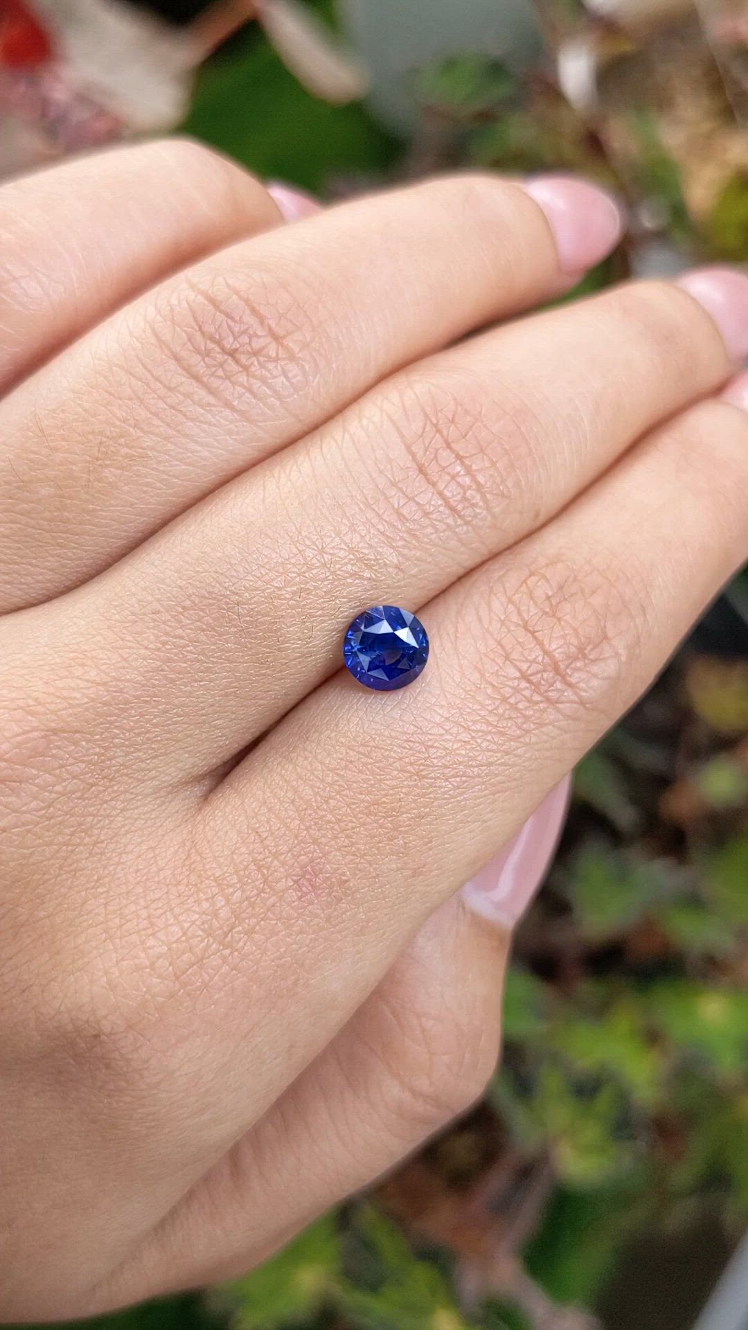 1.42 Ct. Blue Sapphire from Ceylon (Sri Lanka) Size Video