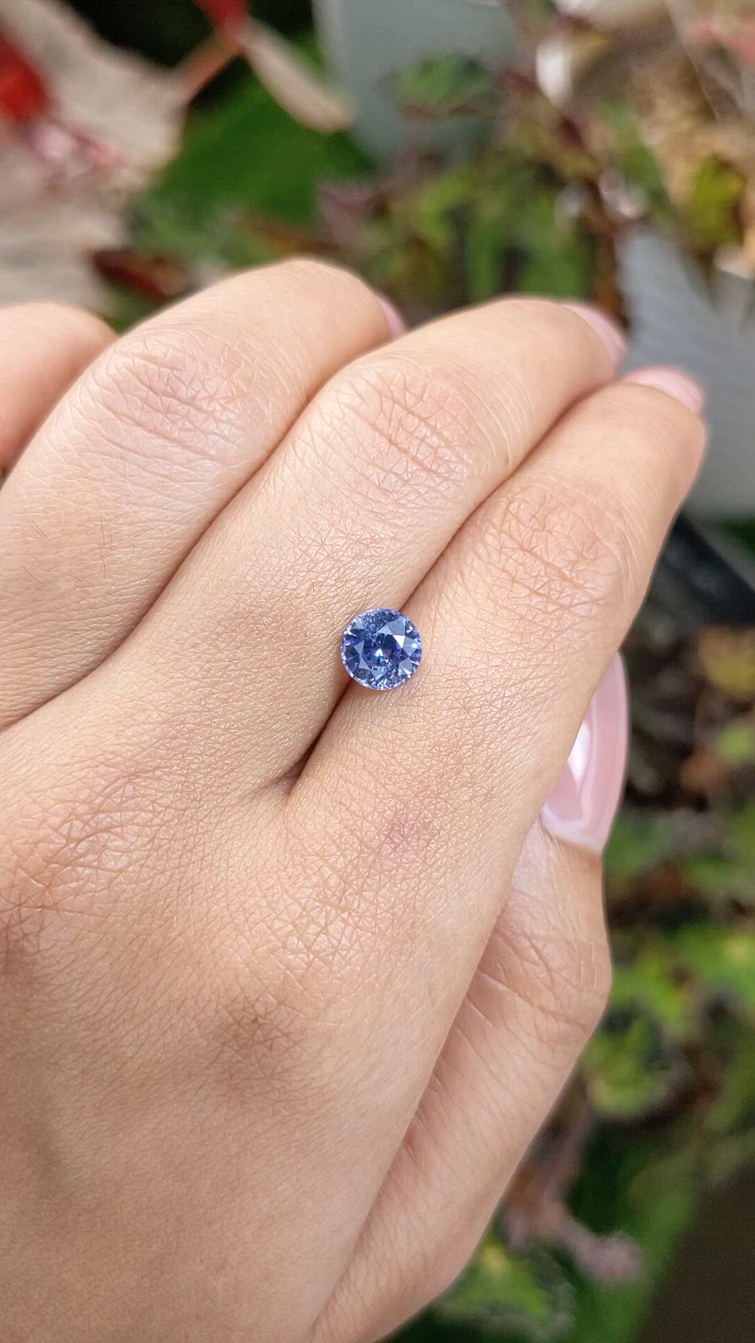 1.31 Ct. Blue Sapphire from Ceylon (Sri Lanka) Size Video
