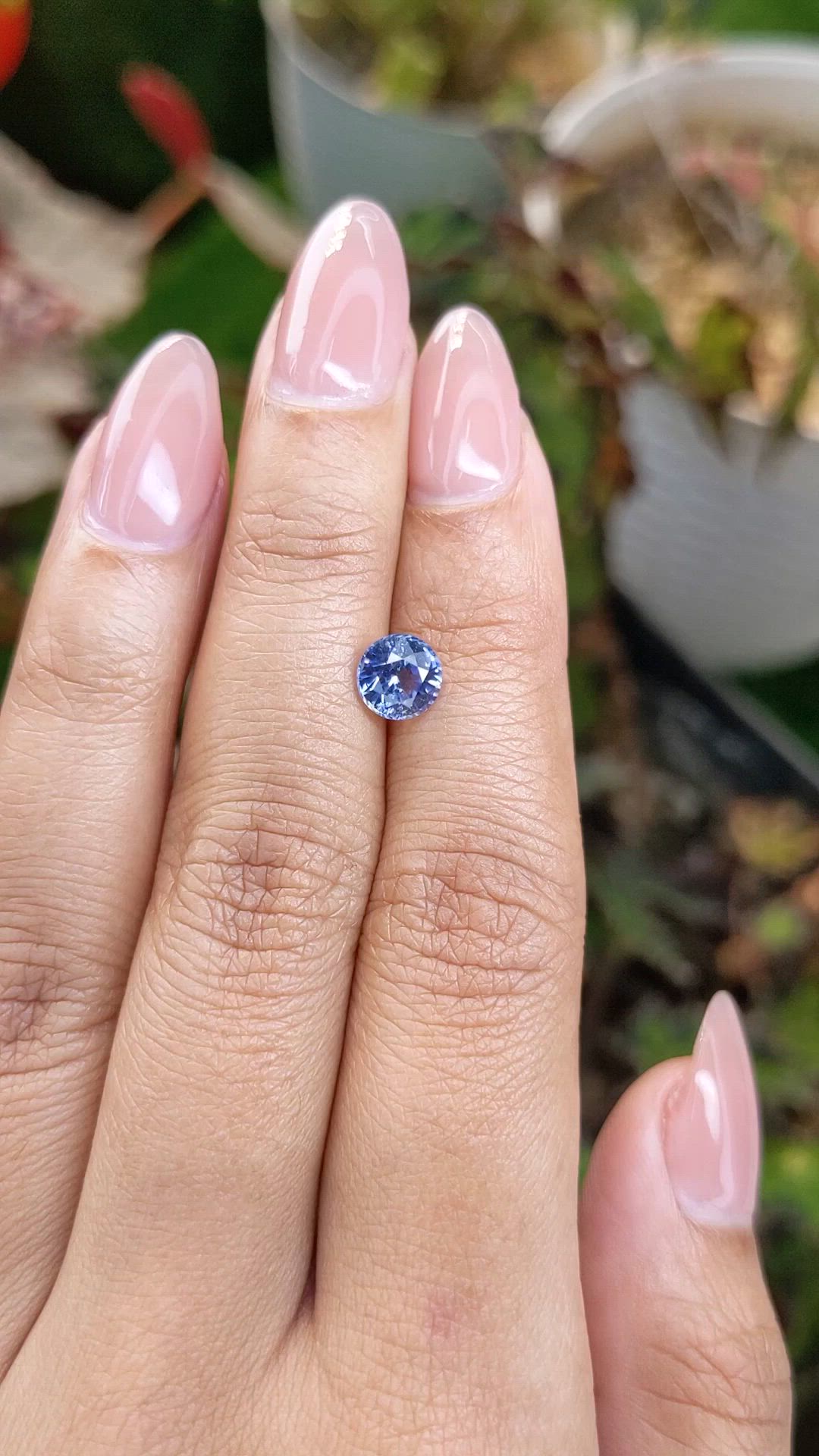 1.31 Ct. Blue Sapphire from Ceylon (Sri Lanka) Size Video