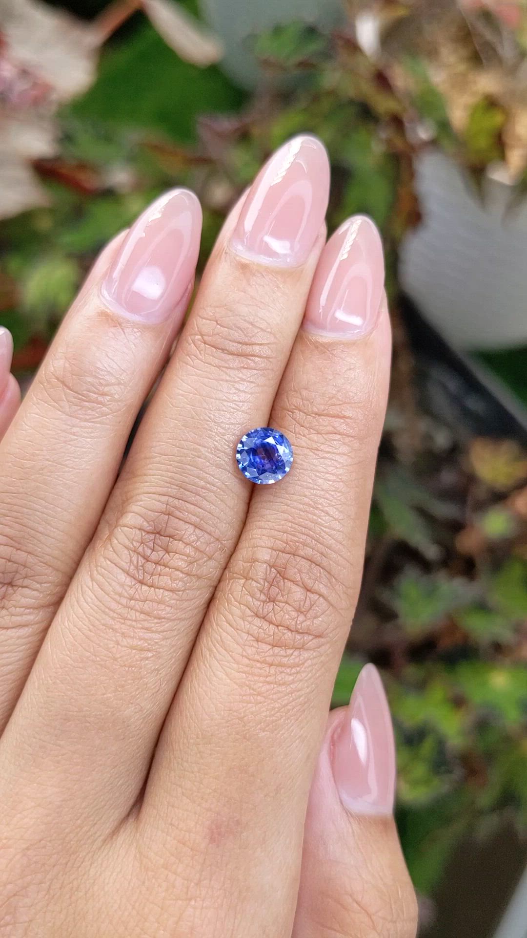 1.35 Ct. Blue Sapphire from Ceylon (Sri Lanka) Size Video