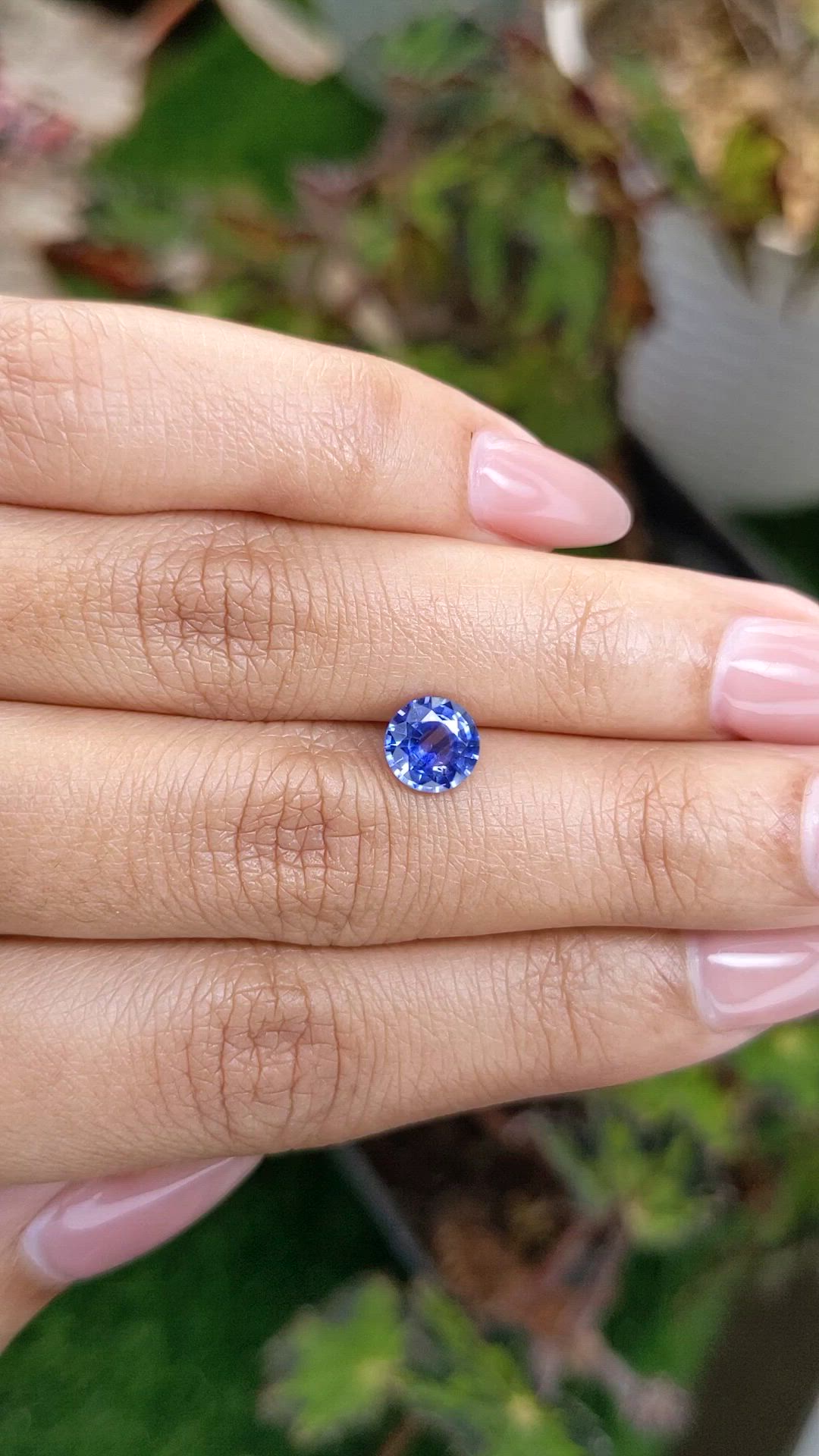 1.35 Ct. Blue Sapphire from Ceylon (Sri Lanka) Size Video