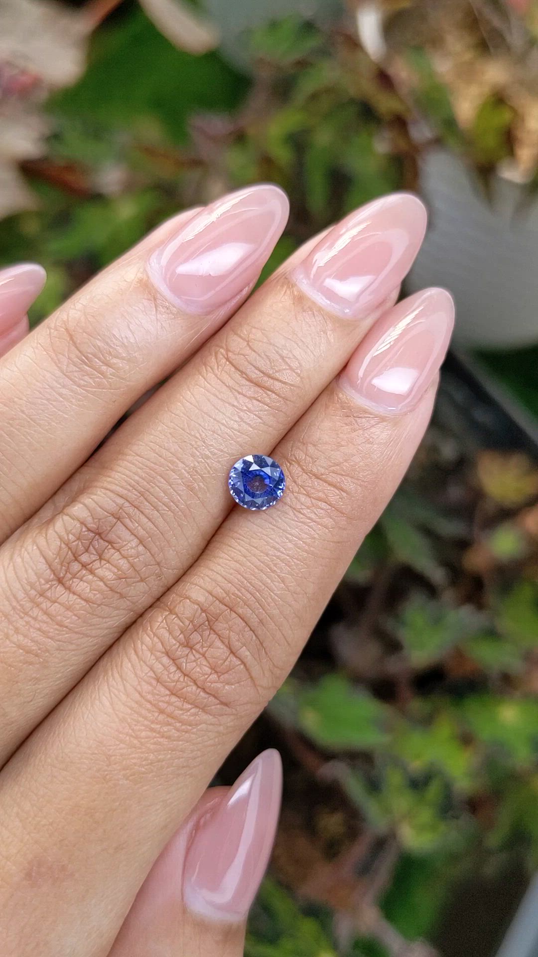 1.19 Ct. Blue Sapphire from Ceylon (Sri Lanka) Size Video