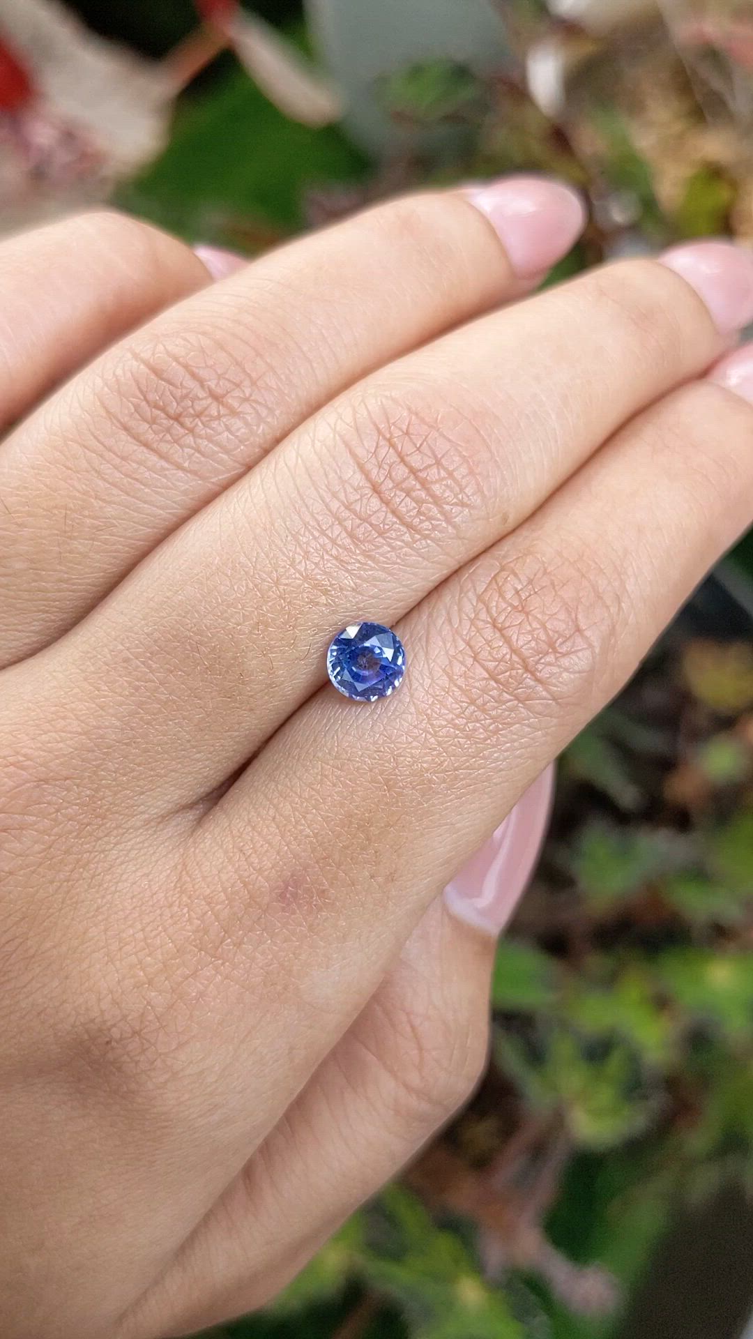 1.19 Ct. Blue Sapphire from Ceylon (Sri Lanka) Size Video