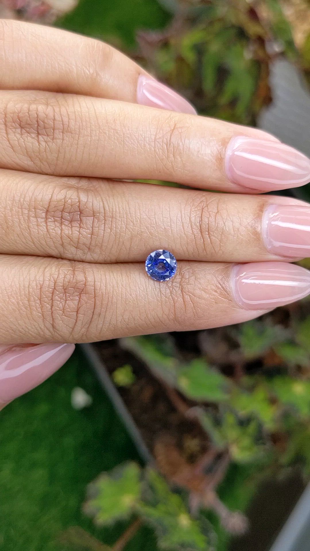 1.19 Ct. Blue Sapphire from Ceylon (Sri Lanka) Size Video